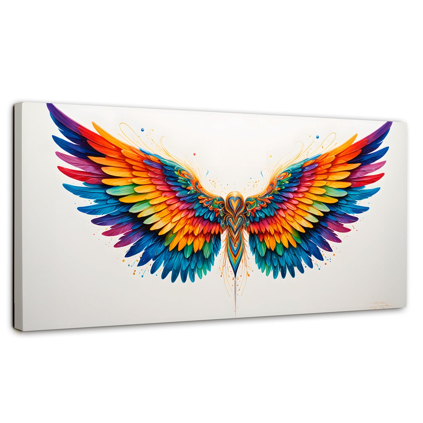 Cuadros Decorativos Canvas Revolution | Alas Color De Angel | Panoramico | Portada | Marco SinMarco