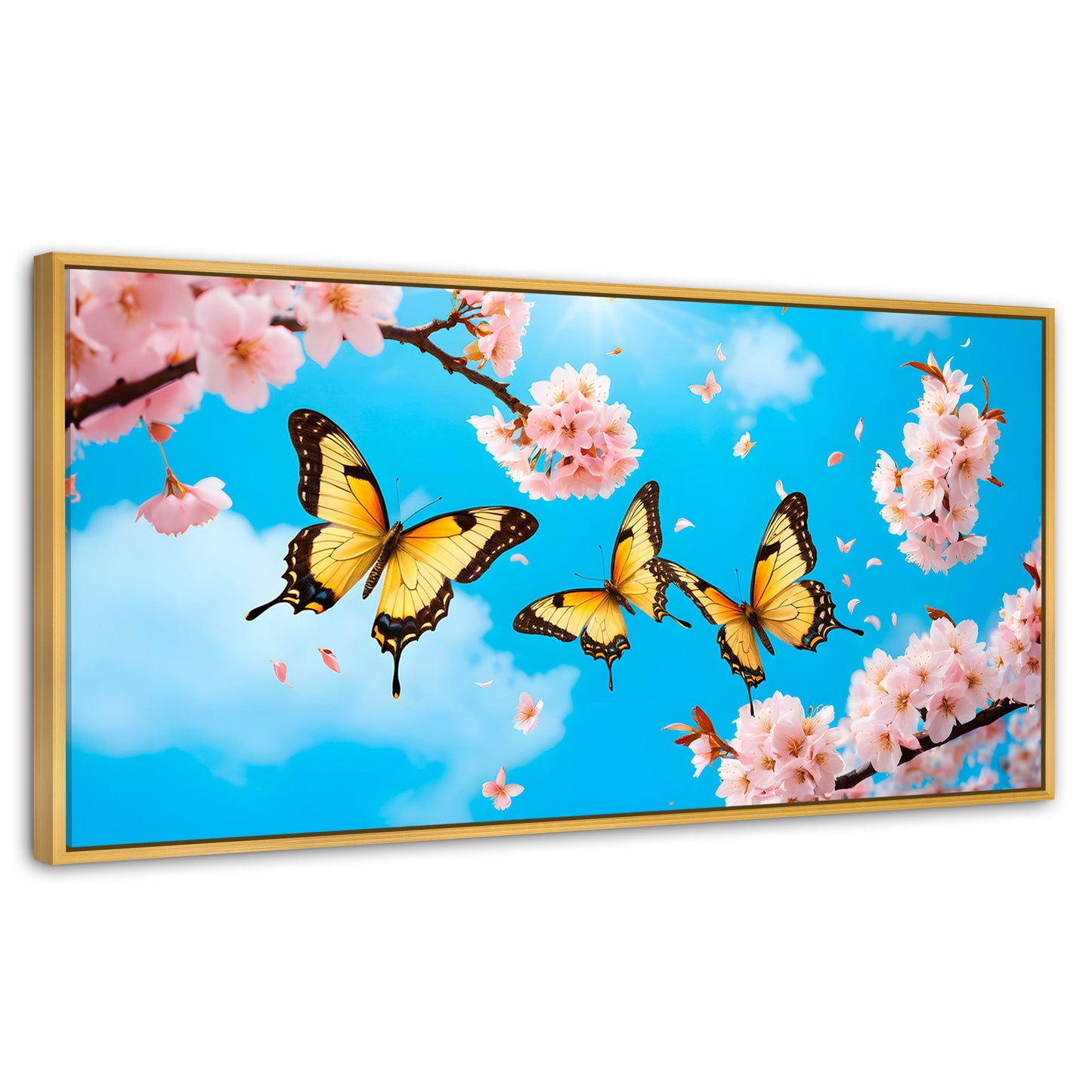 Cuadros Decorativos Canvas Revolution | Alas De Cerezo | Panoramico | Portada | Marco Madera