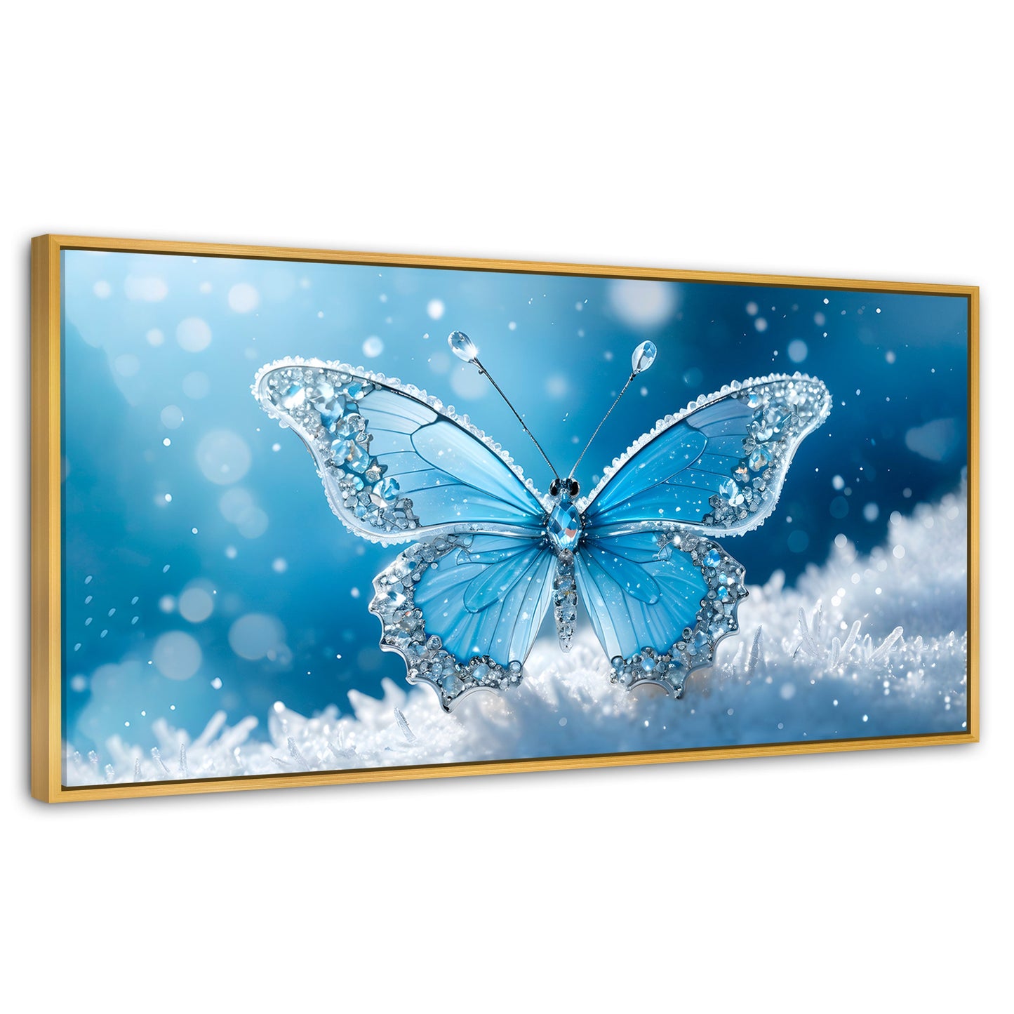 Cuadros Decorativos Canvas Revolution | Alas De Diamante | Panoramico | Portada | Marco Madera