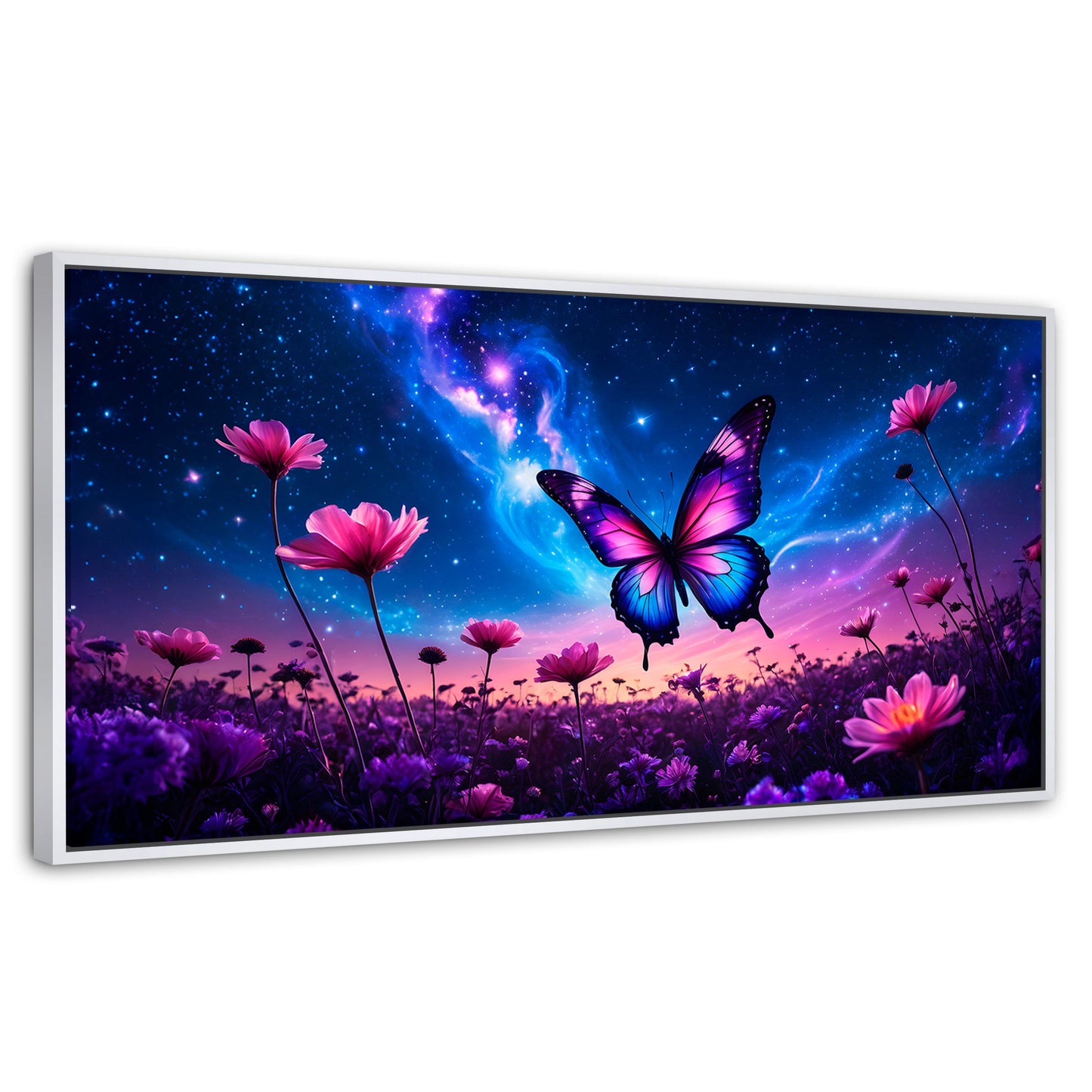 Cuadros Decorativos Canvas Revolution | Alas En El Silencio | Panoramico | Portada | Marco Dorado