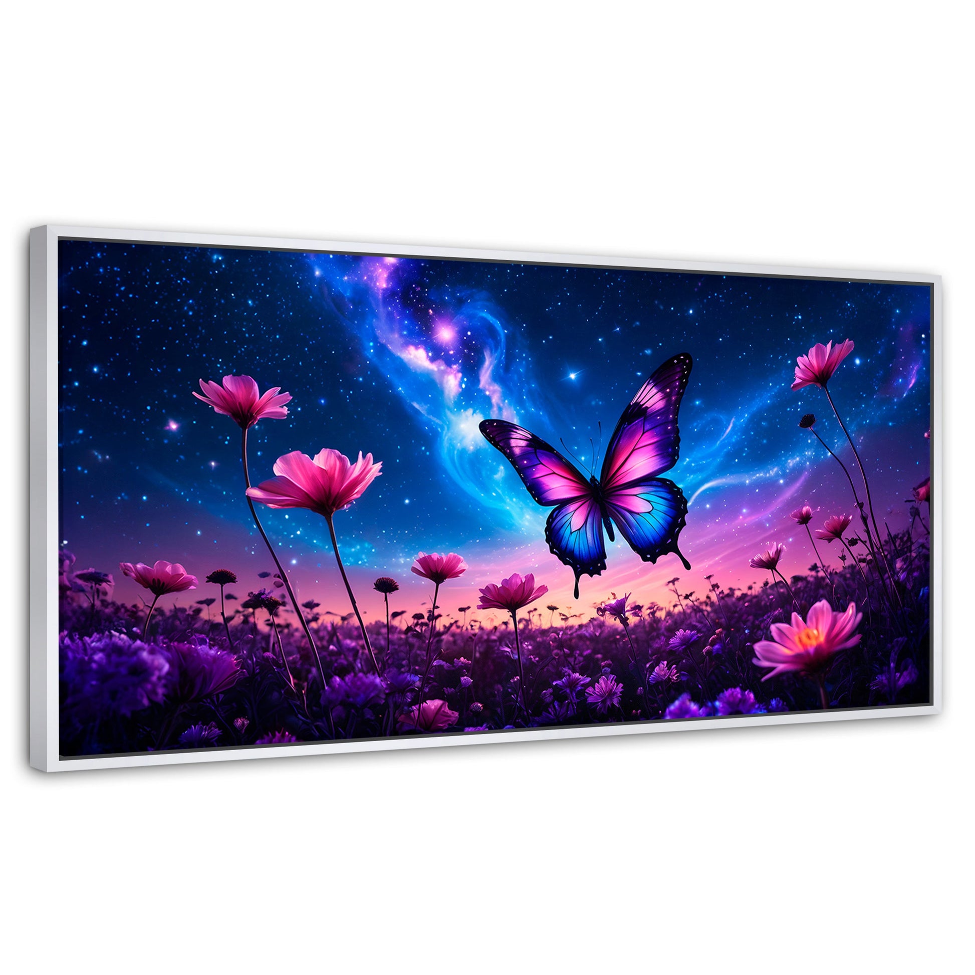 Cuadros Decorativos Canvas Revolution | Alas En El Silencio | Panoramico | Portada | Marco Dorado