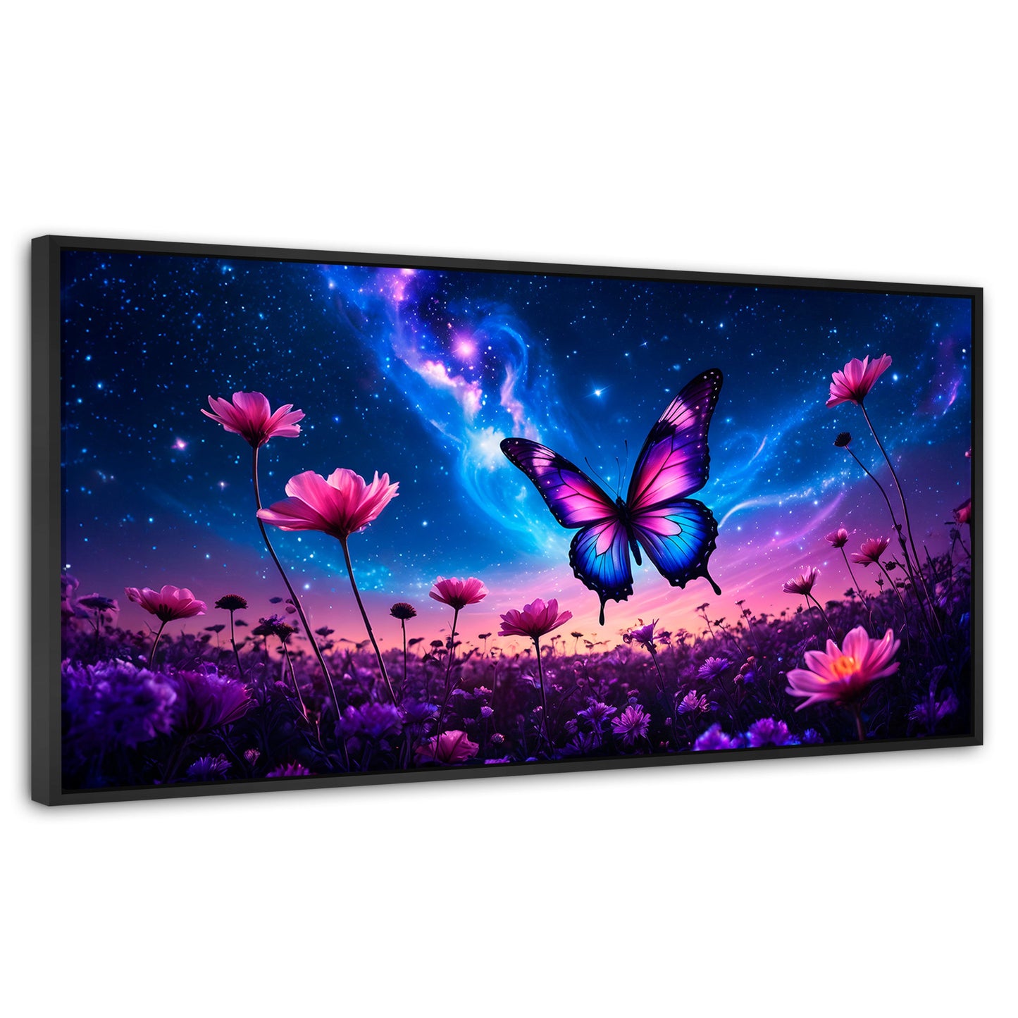 Cuadros Decorativos Canvas Revolution | Alas En El Silencio | Panoramico | Portada | Marco Plateado