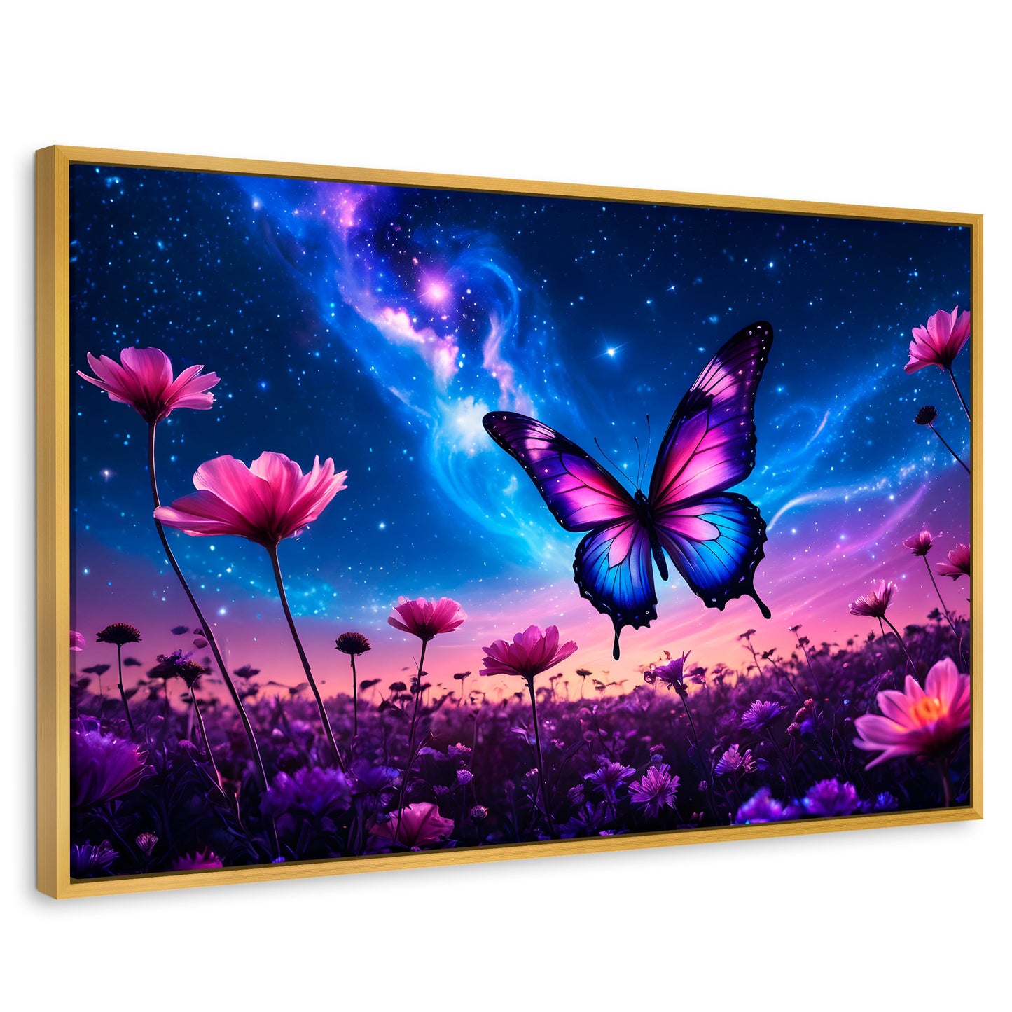 Cuadros Decorativos Canvas Revolution | Alas En El Silencio | Rectangular | Portada | Marco Dorado