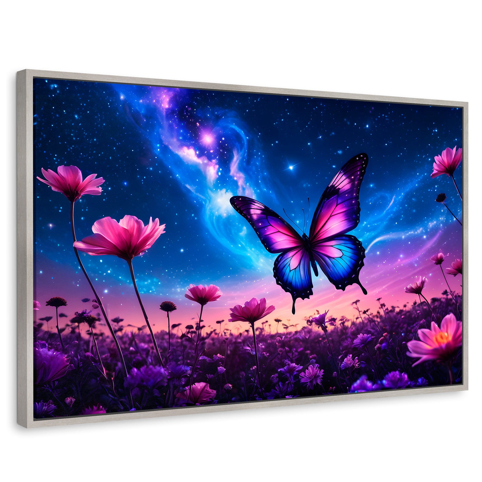 Cuadros Decorativos Canvas Revolution | Alas En El Silencio | Rectangular | Portada | Marco Plateado