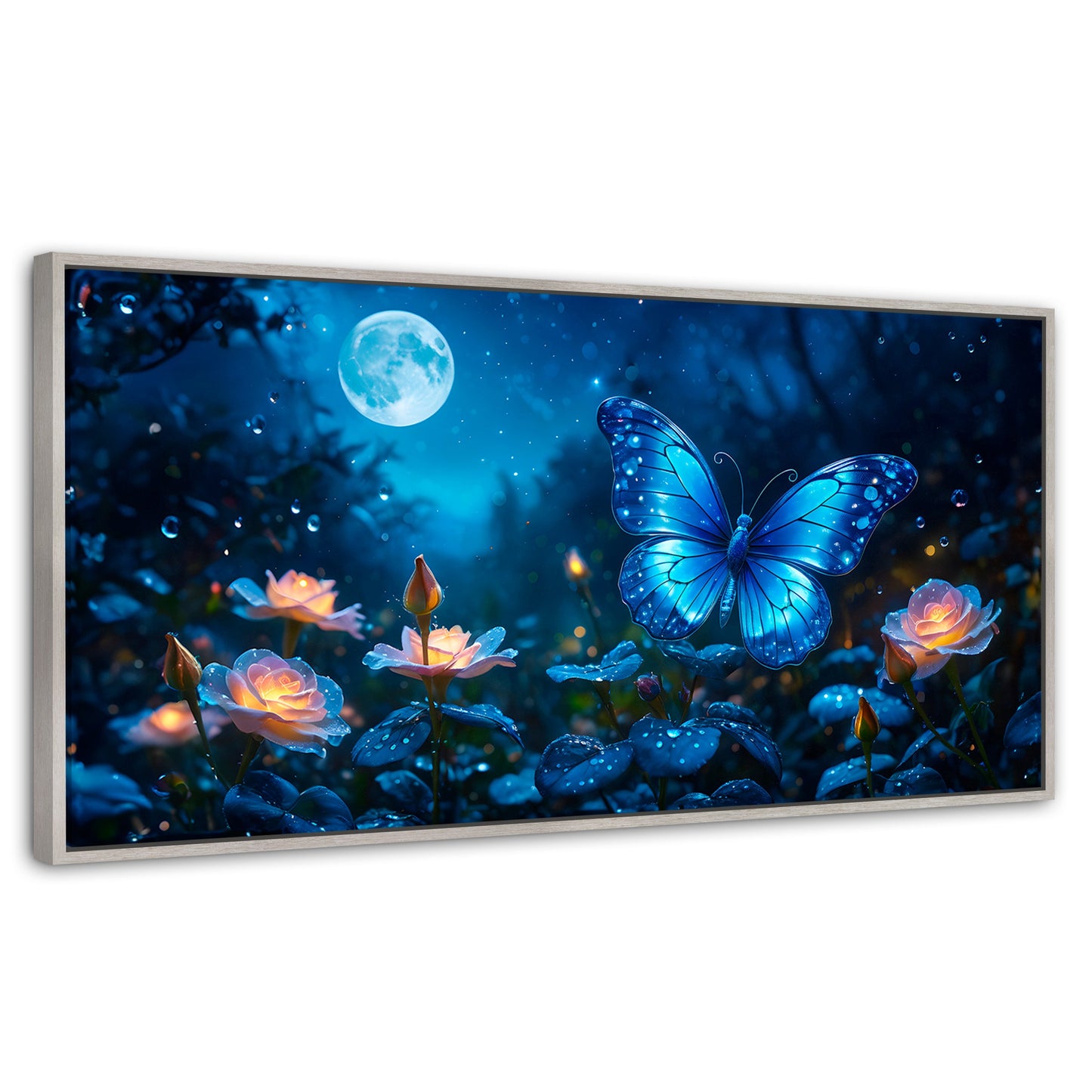 Cuadros Decorativos Canvas Revolution | Alas Nocturnas | Panoramico | Portada | Marco Blanco