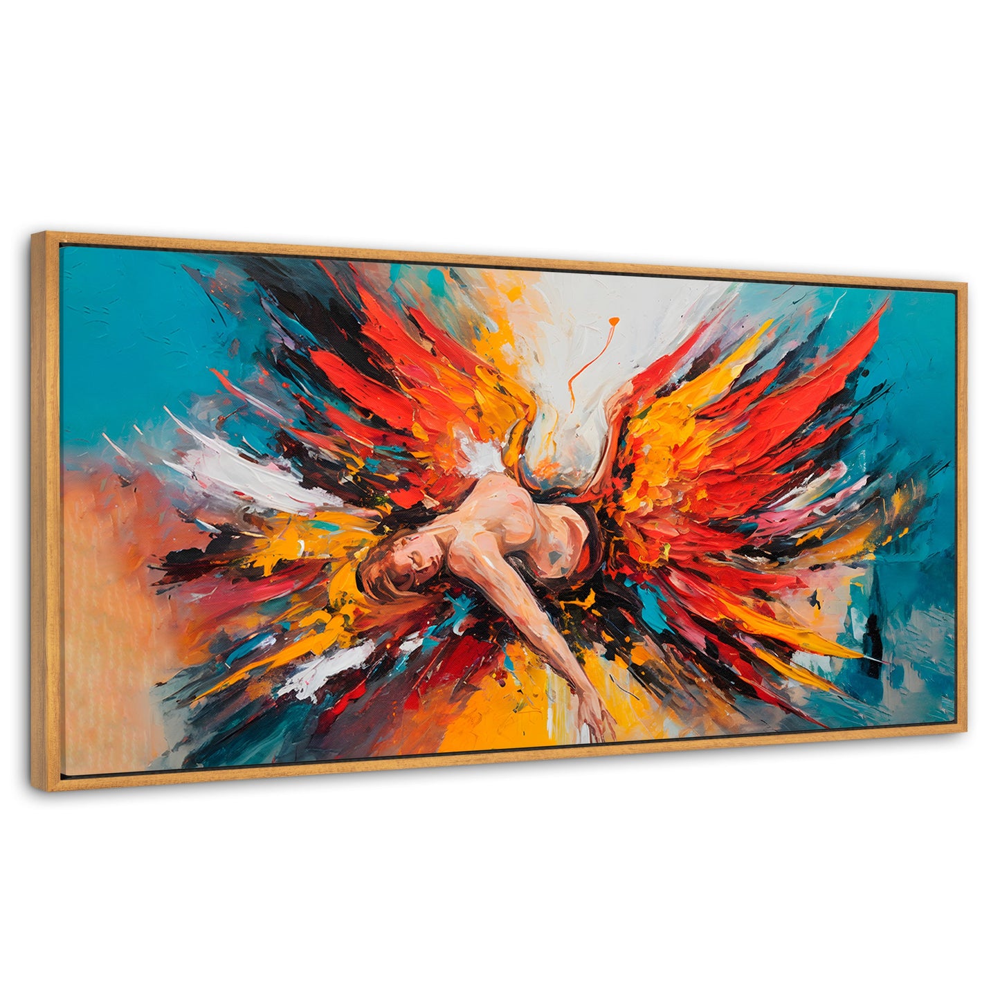 Cuadros Decorativos Canvas Revolution | Angel Caido Colores | Panoramico | Portada