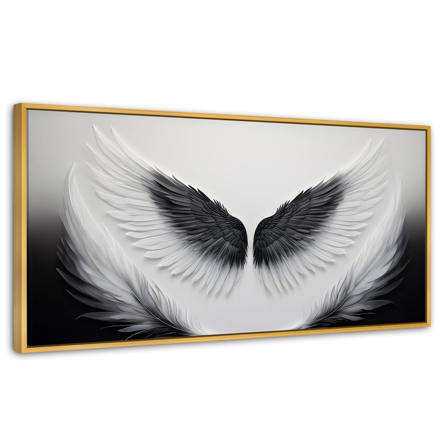 Cuadros Decorativos Canvas Revolution | Angel Vuelo Sagrado | Panoramico | Portada | Marco Madera