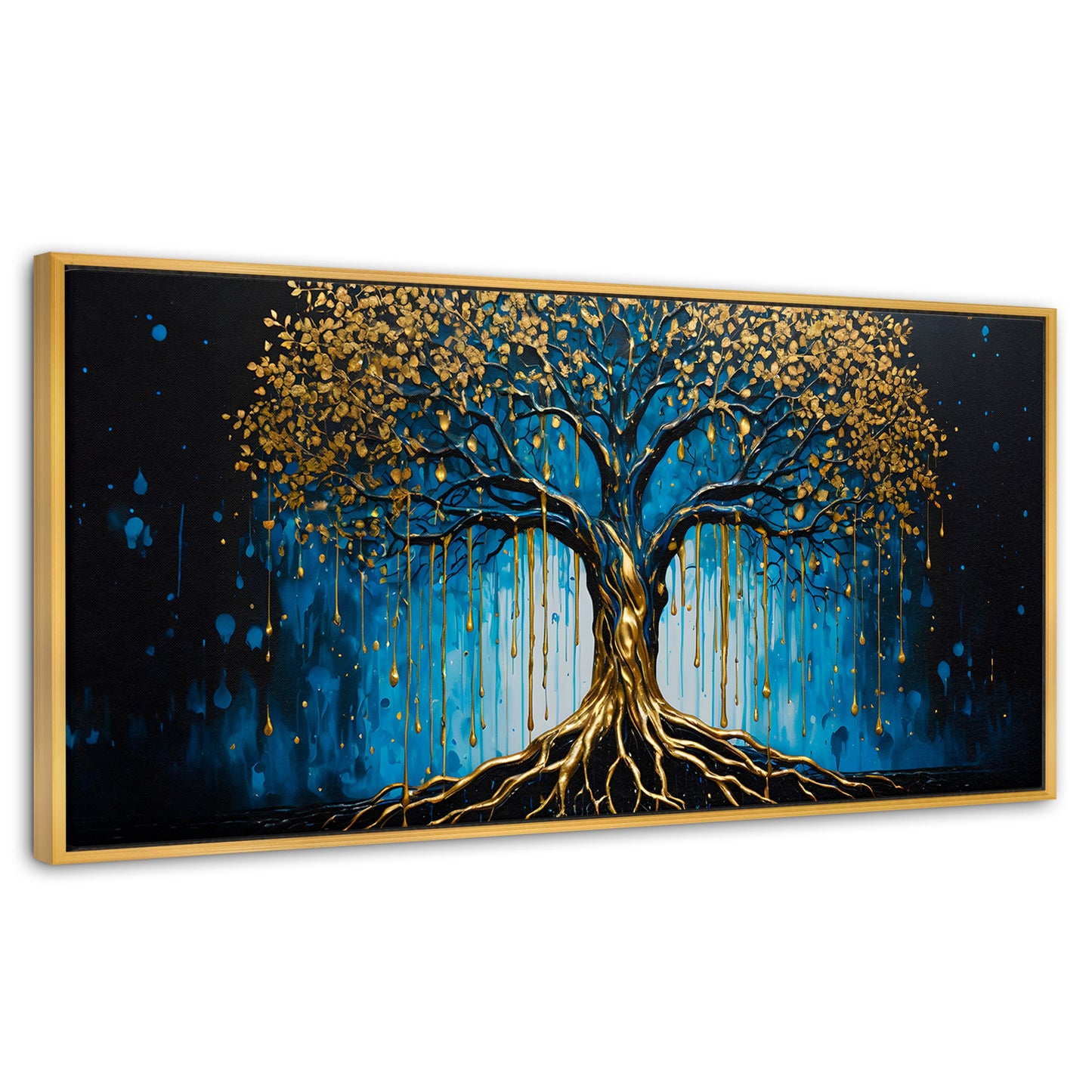 Cuadros Decorativos Canvas Revolution | Arbol Alma Dorada | Panoramico | Portada