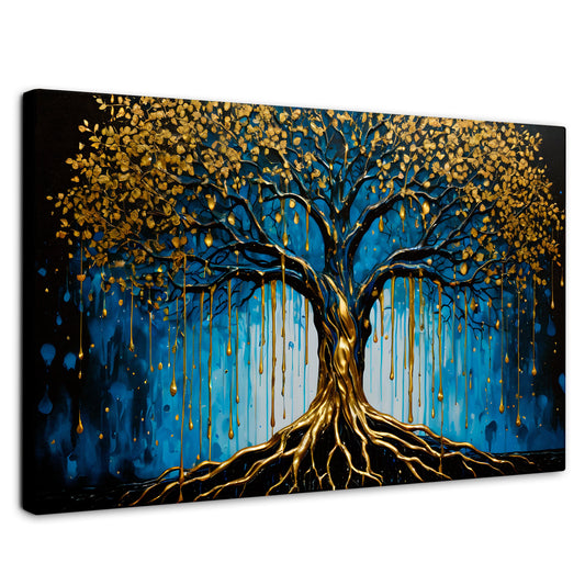 Cuadros Decorativos Canvas Revolution | Arbol Alma Dorada | Rectangular | Portada
