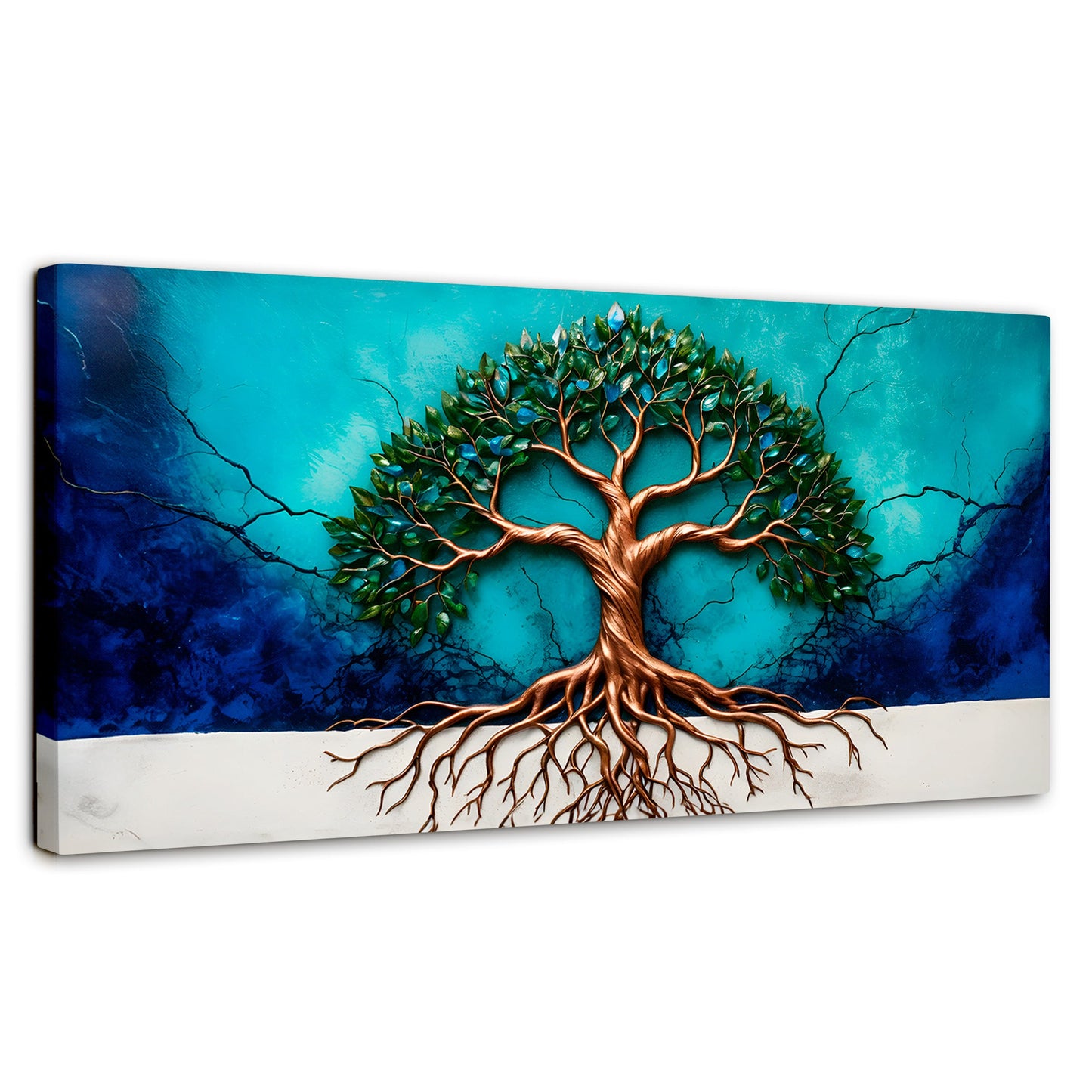 Cuadros Decorativos Canvas Revolution | Arbol Vida Energia | Panoramico | Portada | Marco SinMarco