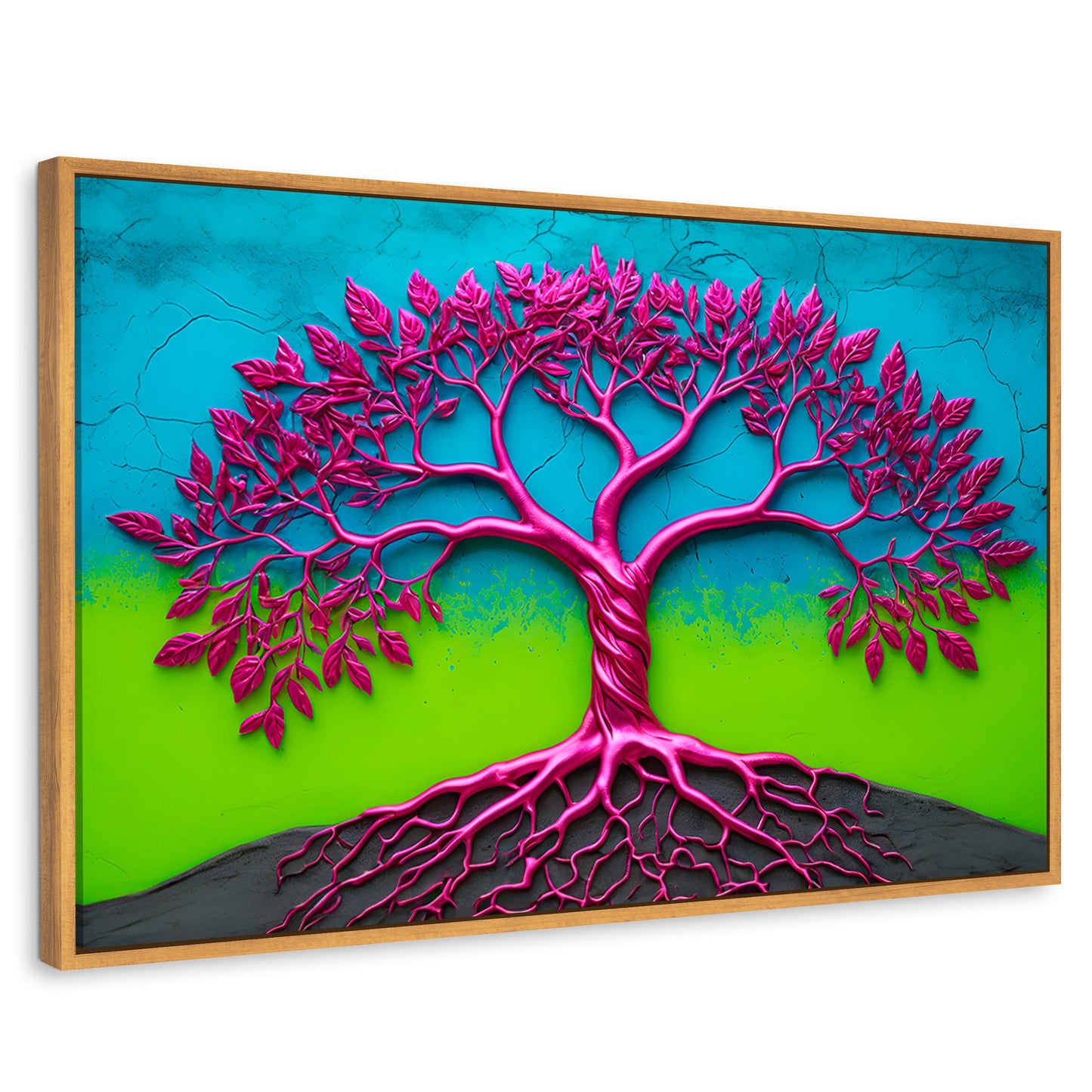 Cuadros Decorativos Canvas Revolution | Arbol Vida Mistico | Rectangular | Portada | Marco Madera
