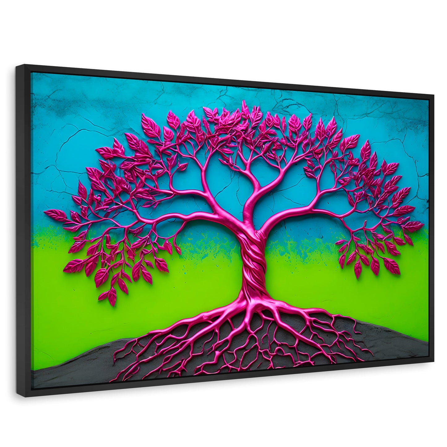 Cuadros Decorativos Canvas Revolution | Arbol Vida Mistico | Rectangular | Portada | Marco Negro