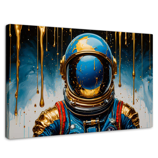 Cuadros Decorativos Canvas Revolution | Astronauta Azul | Rectangular | Portada