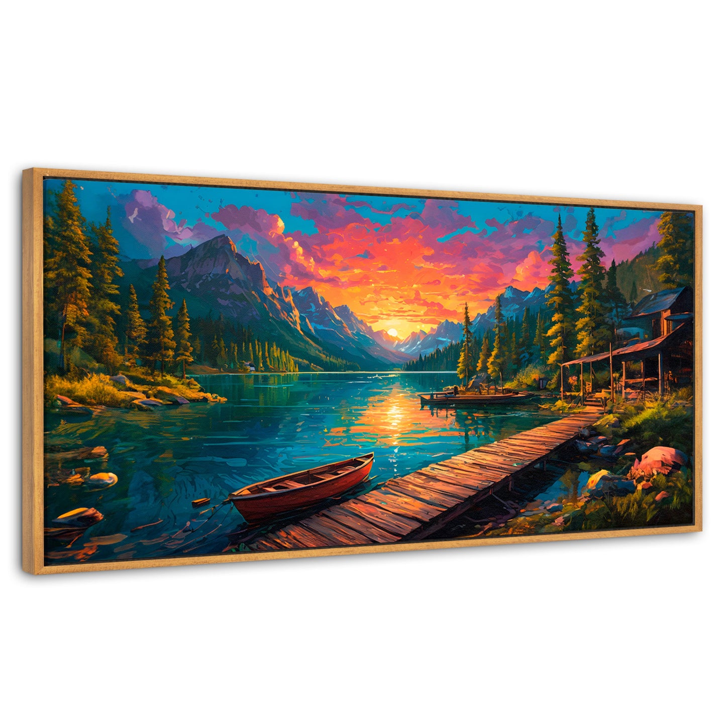 Cuadros Decorativos Canvas Revolution | Atardecer Brillante | Panoramico | Portada