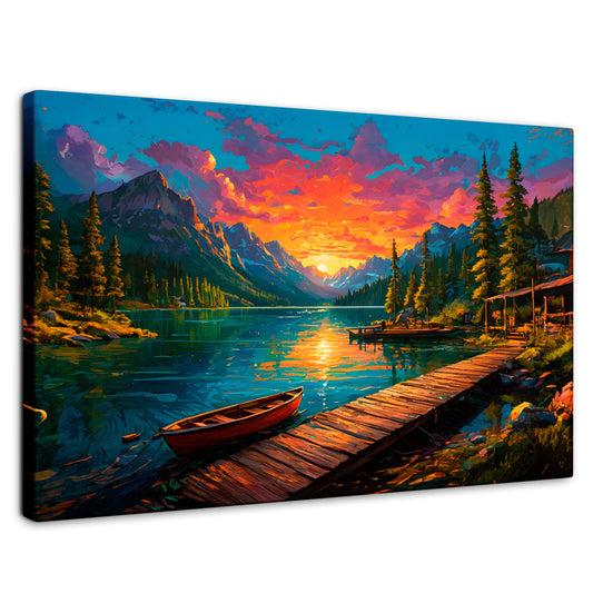 Cuadros Decorativos Canvas Revolution | Atardecer Brillante | Rectangular | Portada