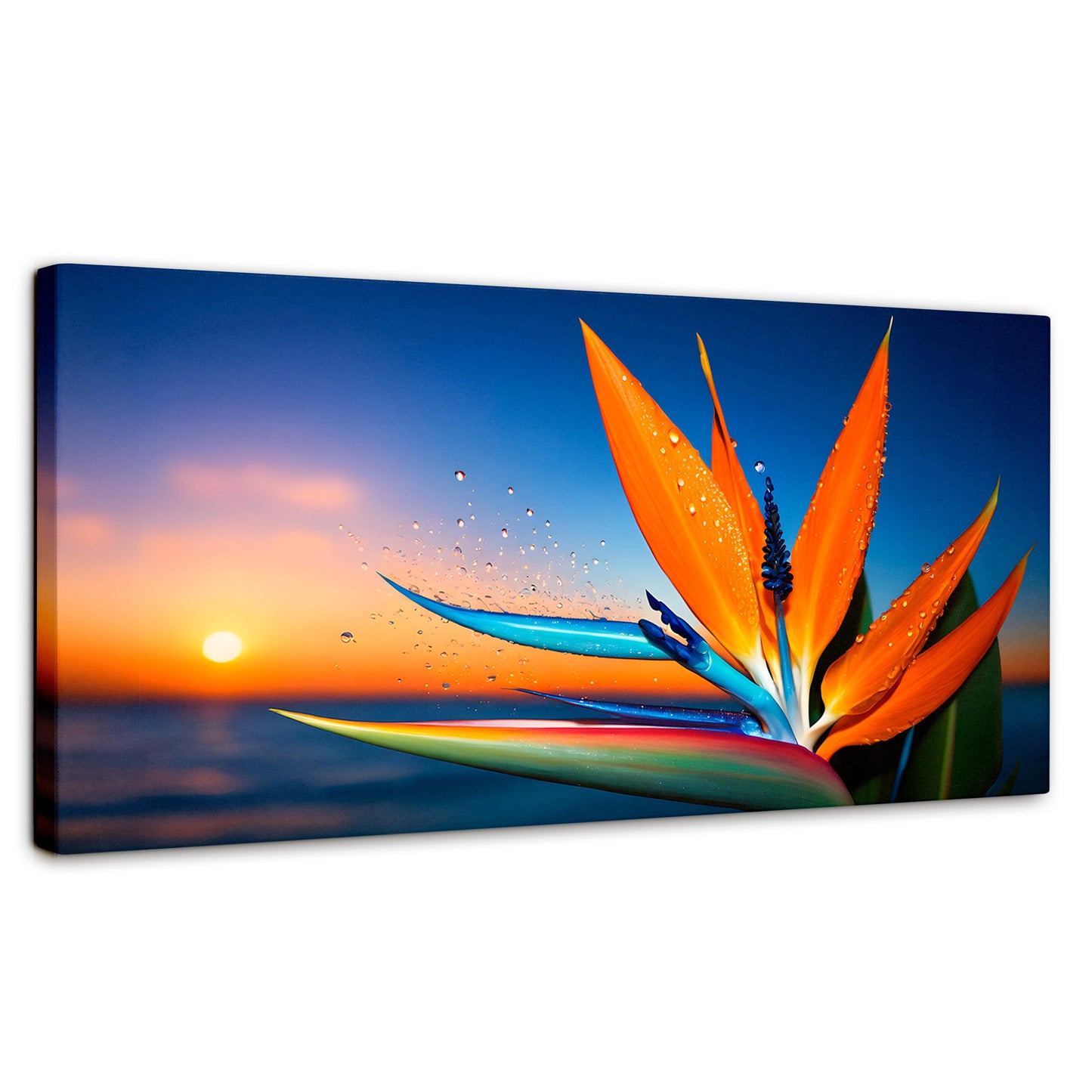 Cuadros Decorativos Canvas Revolution | Ave De Paraiso Vivo | Panoramico | Portada | Marco SinMarco