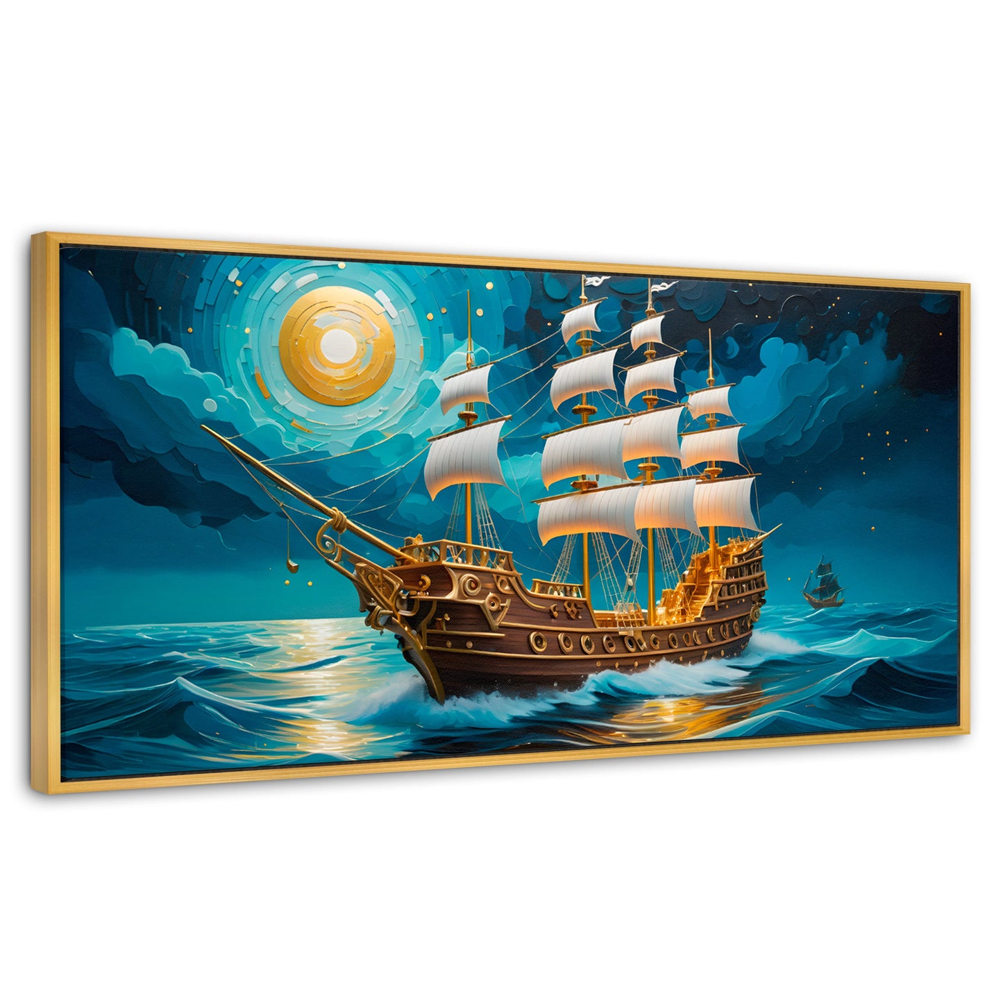 Cuadros Decorativos Canvas Revolution | Barco Del Horizonte | Panoramico | Portada