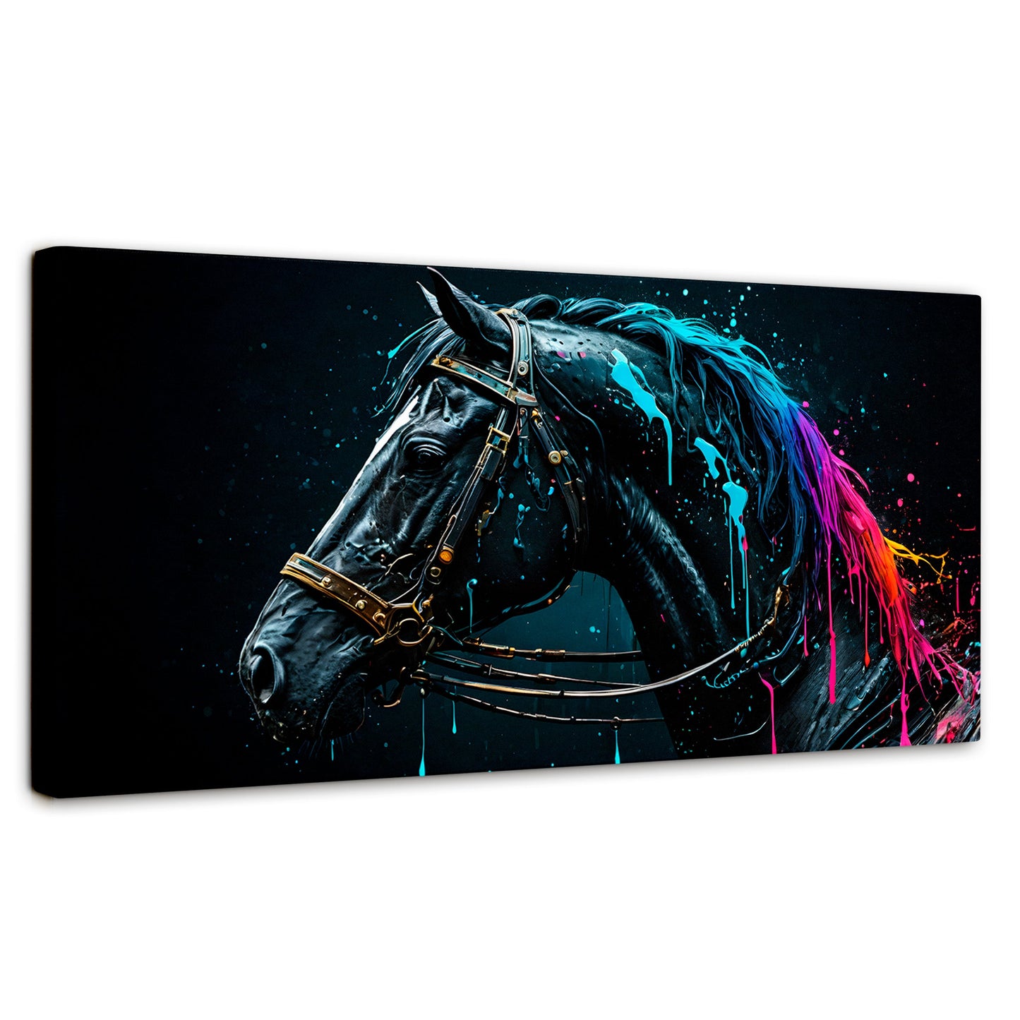 Cuadros Decorativos Canvas Revolution | Caballo Cosmico | Panoramico | Portada | Marco SinMarco