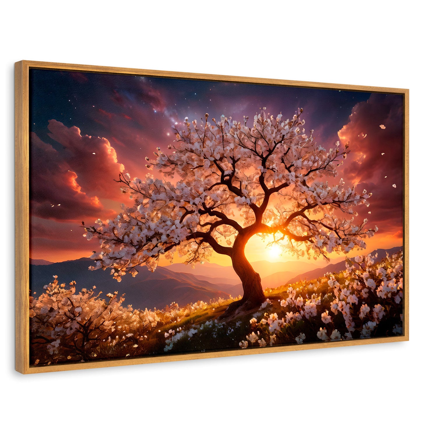 Cuadros Decorativos Canvas Revolution | Calido Resplandor | Rectangular | Portada | Marco Madera