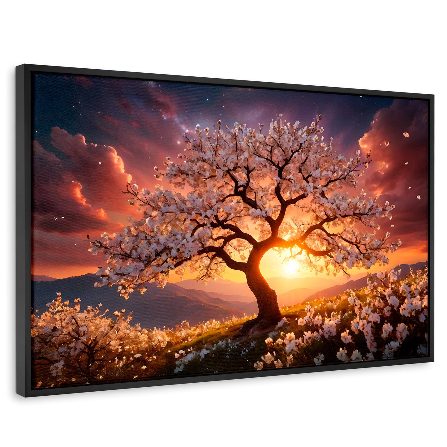 Cuadros Decorativos Canvas Revolution | Calido Resplandor | Rectangular | Portada | Marco Negro