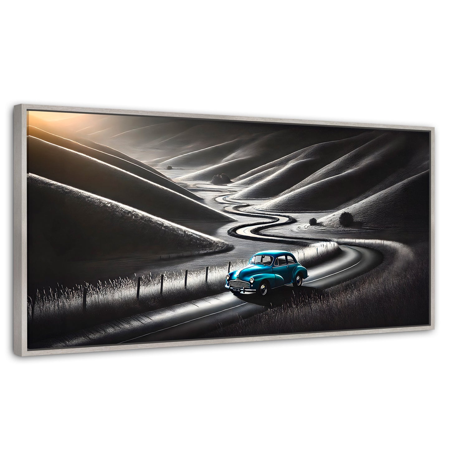 Cuadros Decorativos Canvas Revolution | Carretera Celeste | Panoramico | Portada | Marco Blanco