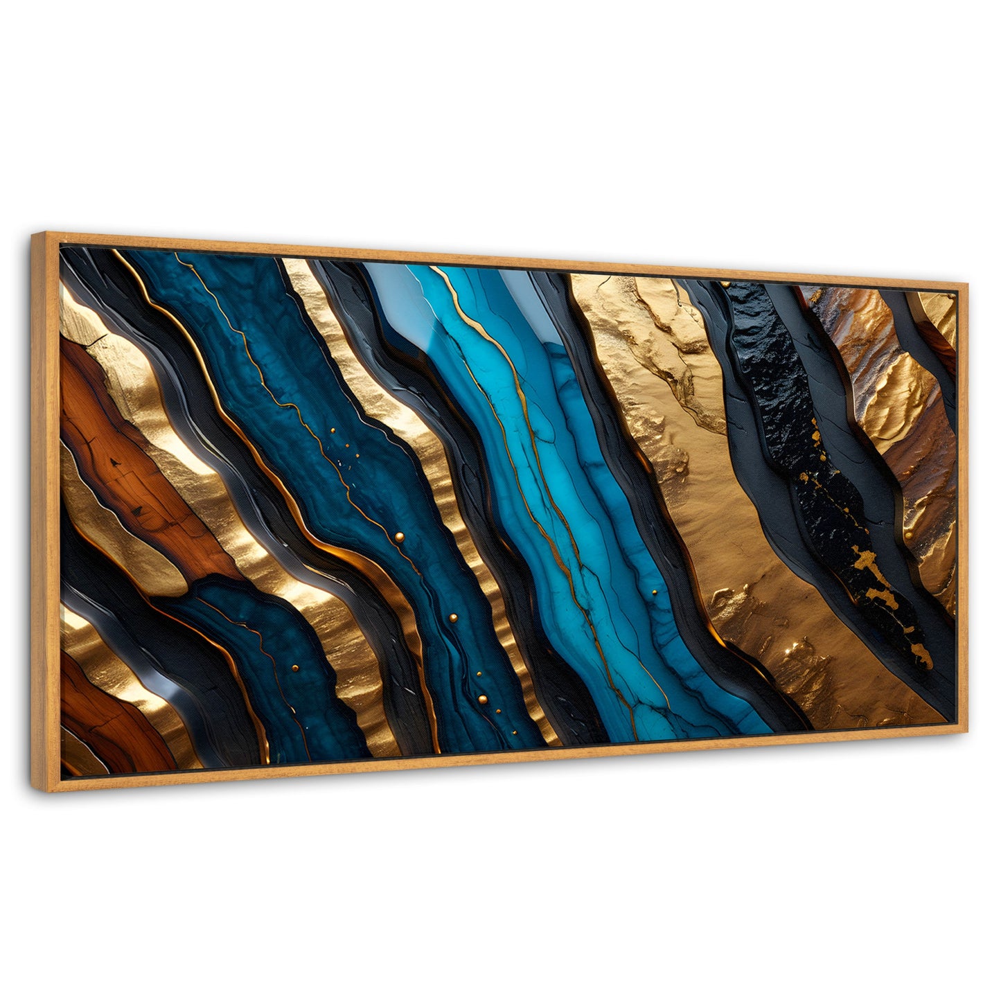 Cuadros Decorativos Canvas Revolution | Cascadas Turquezas | Panoramico | Portada