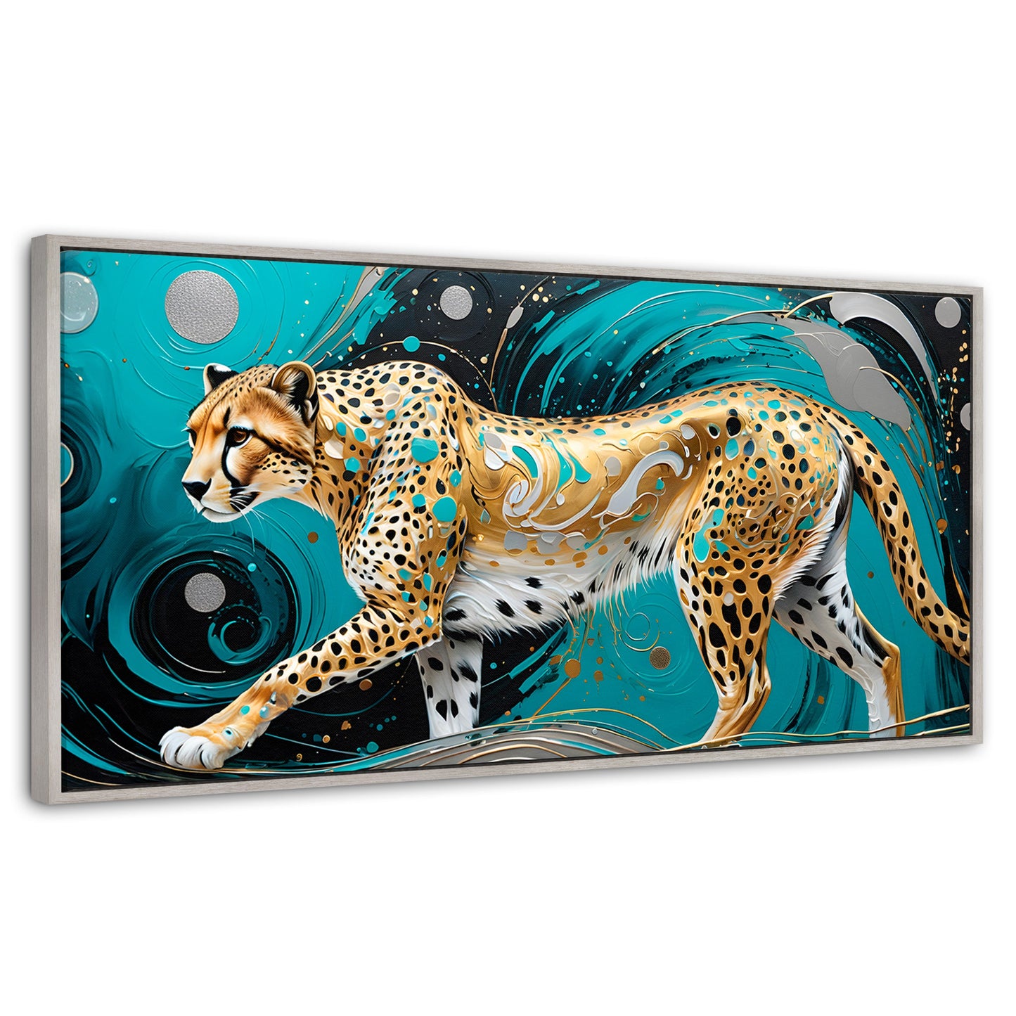Cuadros Decorativos Canvas Revolution | Cheetah Dorado | Panoramico | Portada