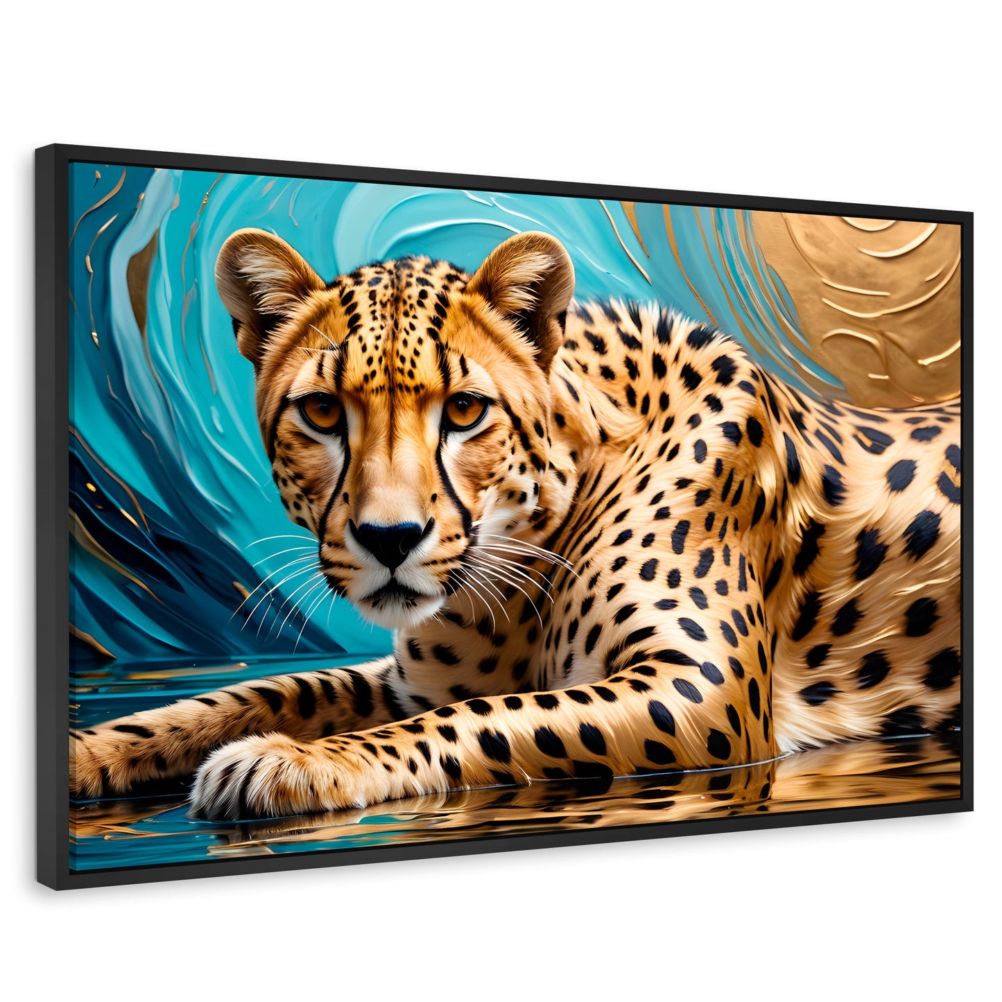 Cuadros Decorativos Canvas Revolution | Chita Majestuosa | Rectangular | Portada | Marco Negro