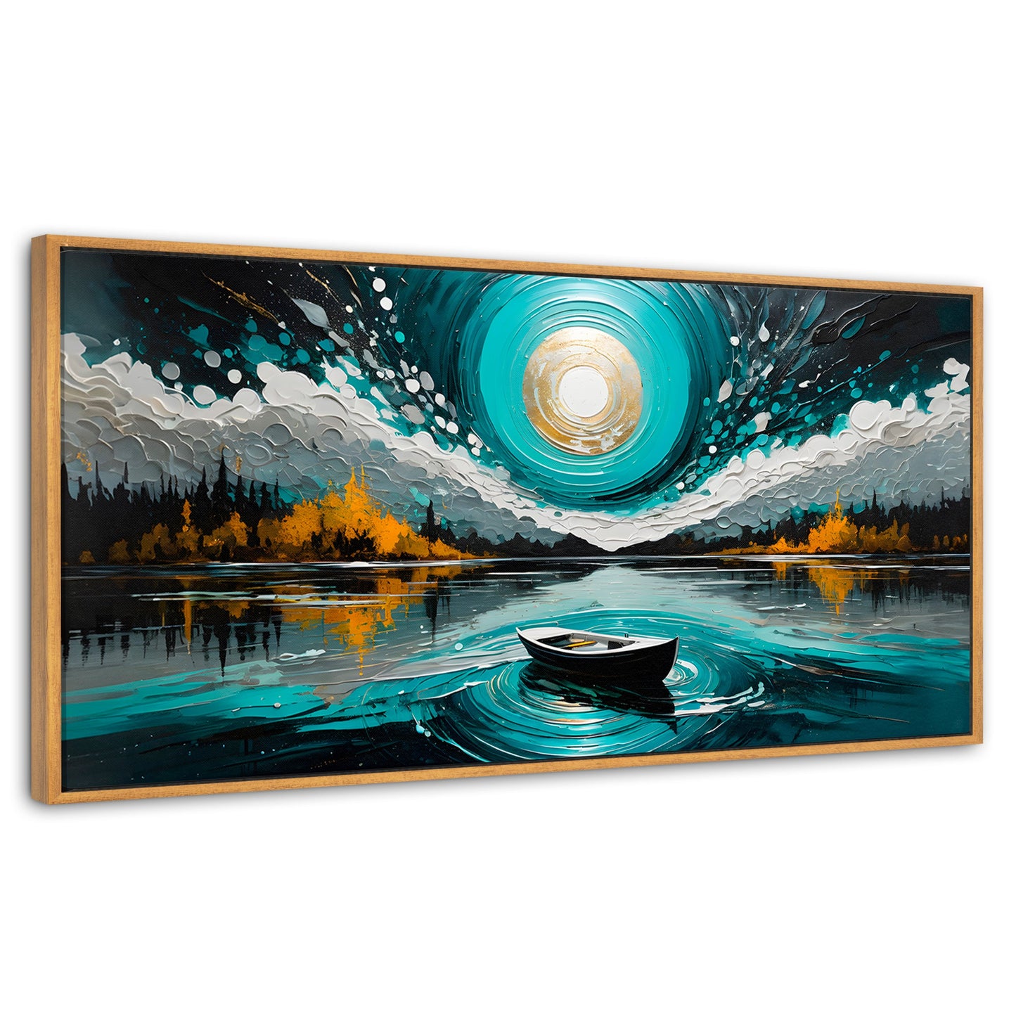 Cuadros Decorativos Canvas Revolution | Cielo En El Lago | Panoramico | Portada