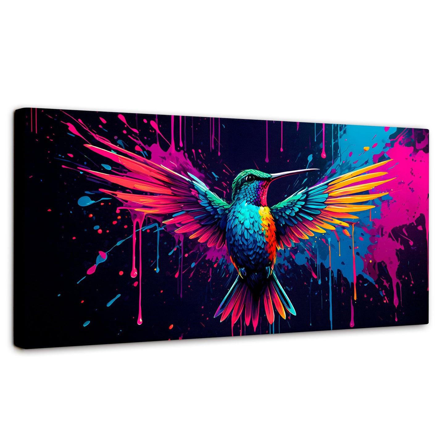 Cuadros Decorativos Canvas Revolution | Colibri Cromatico | Panoramico | Portada | Marco SinMarco