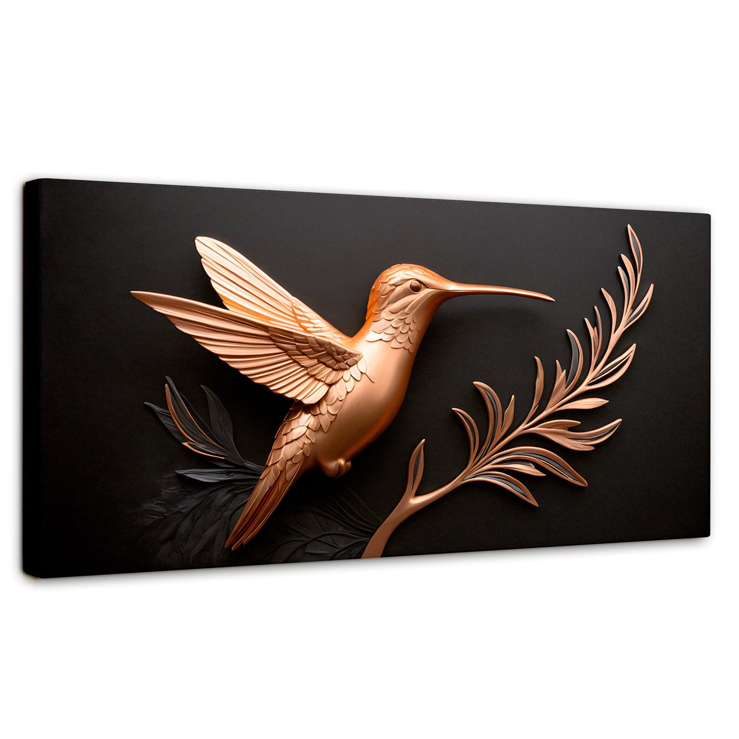 Cuadros Decorativos Canvas Revolution | Colibri Dorado | Panoramico | Portada | Marco SinMarco