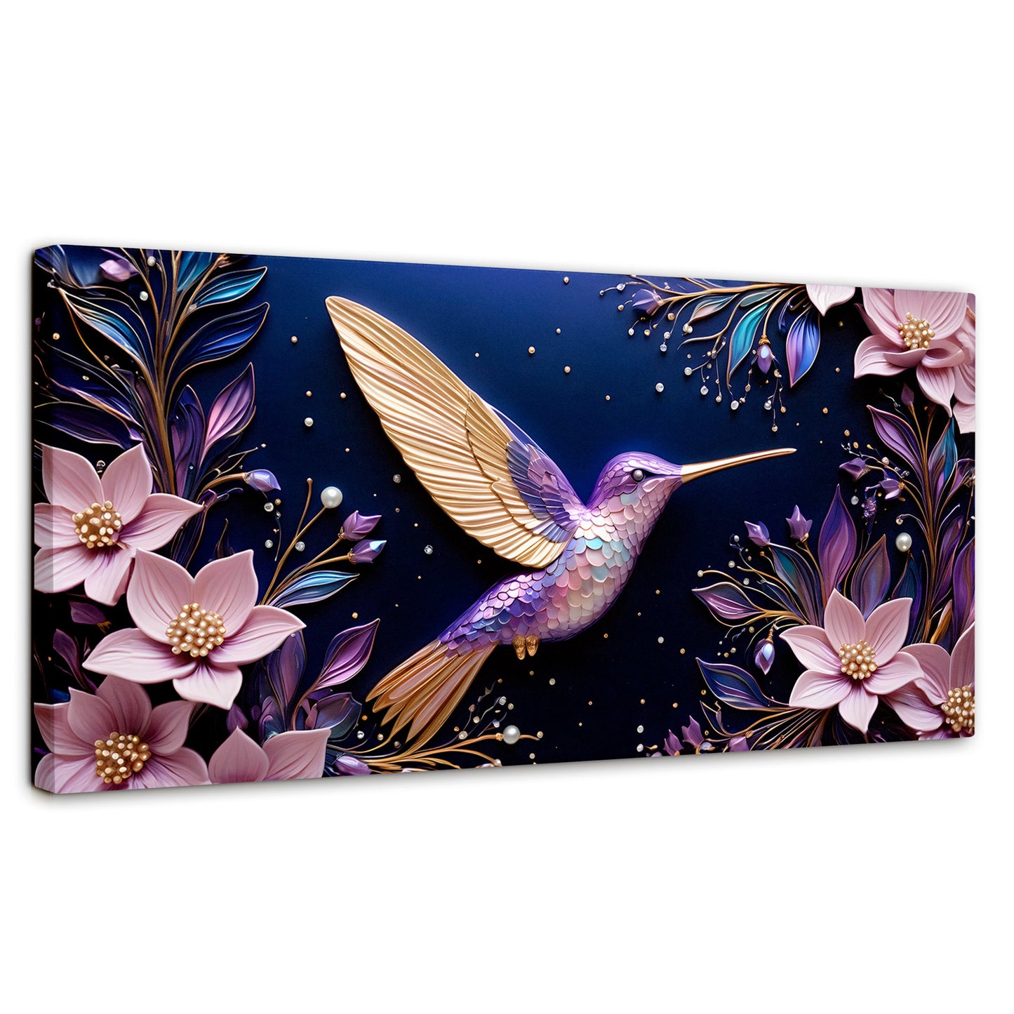 Cuadros Decorativos Canvas Revolution | Colibri Eterno | Panoramico | Portada | Marco SinMarco