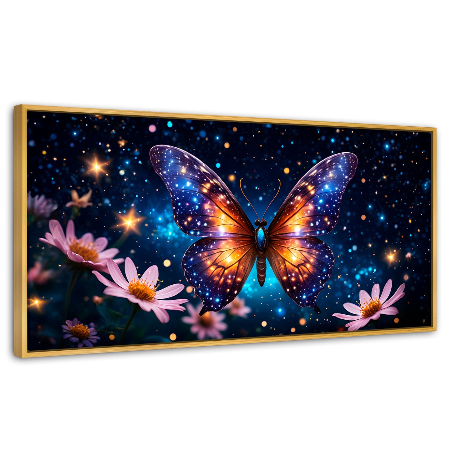 Cuadros Decorativos Canvas Revolution | Danza Brillante | Panoramico | Portada | Marco Madera