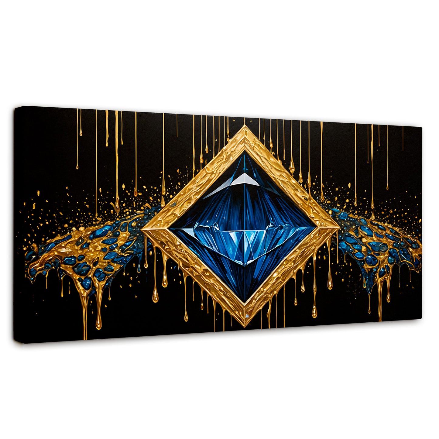 Cuadros Decorativos Canvas Revolution | Diamante Zafiro | Panoramico | Portada | Marco SinMarco