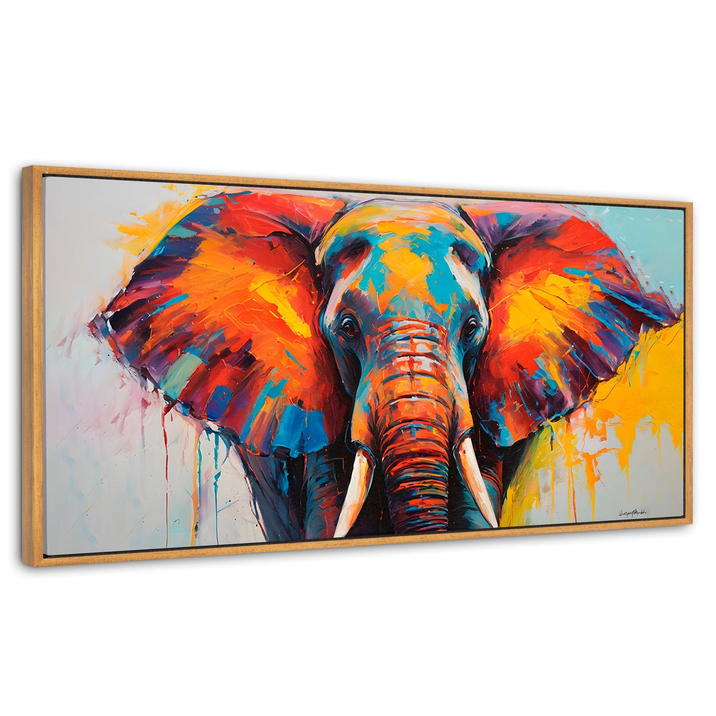 Cuadros Decorativos Canvas Revolution | Elefante Marfil | Panoramico | Portada