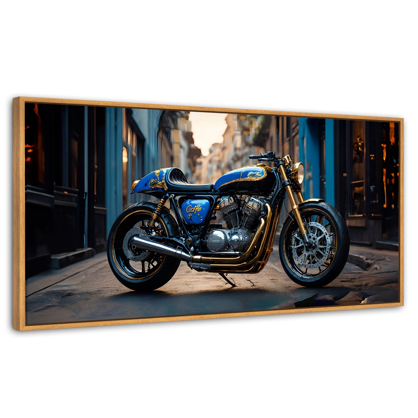 Cuadros Decorativos Canvas Revolution | Elegancia Cromatica | Panoramico | Portada | Marco Negro