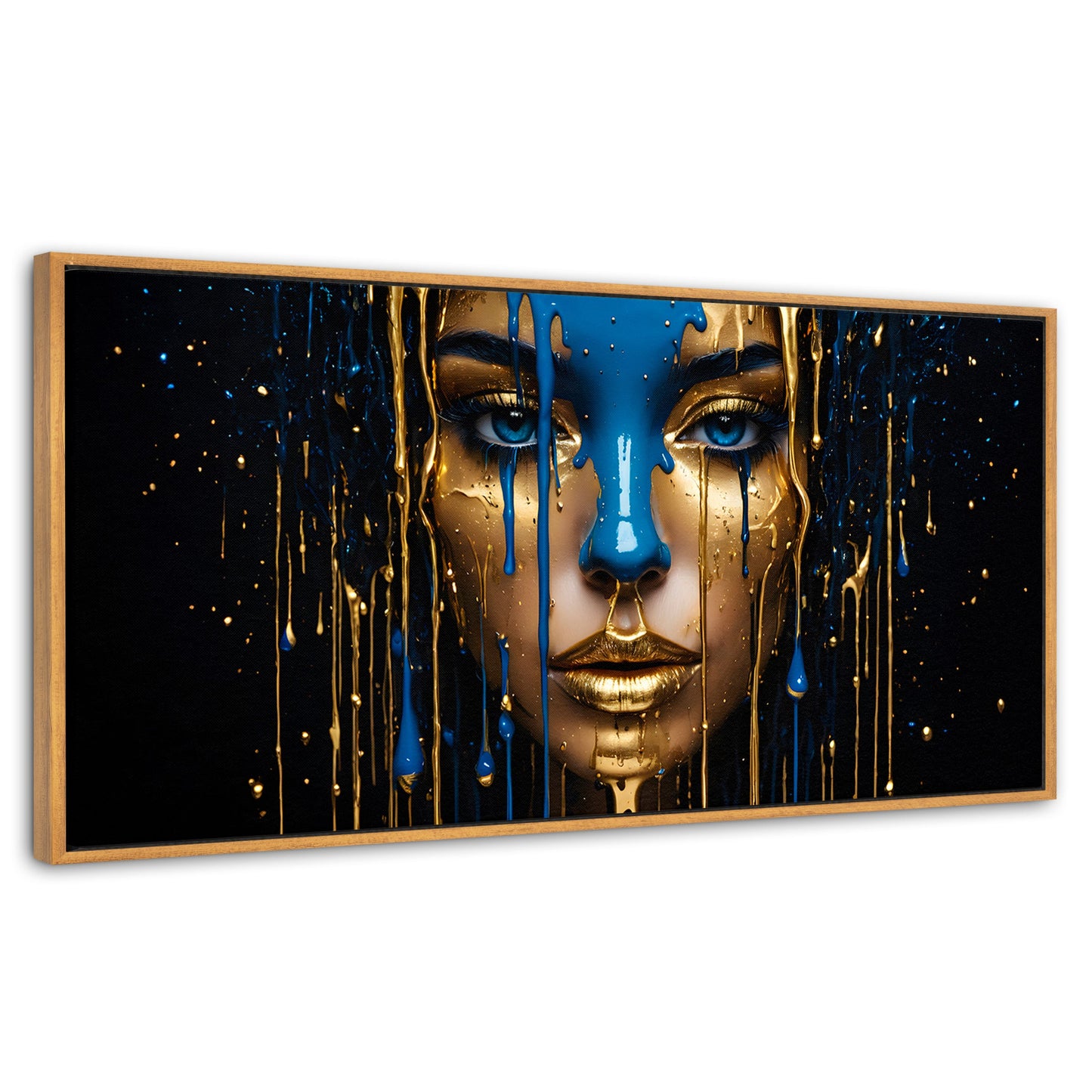 Cuadros Decorativos Canvas Revolution | Elegancia Liquida | Panoramico | Portada | Marco Madera