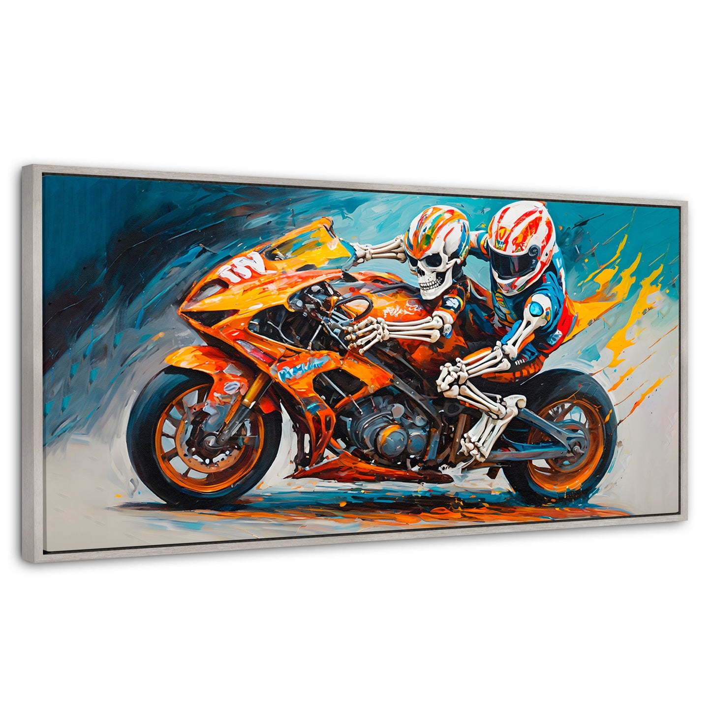 Cuadros Decorativos Canvas Revolution | Esqueletos Pista | Panoramico | Portada