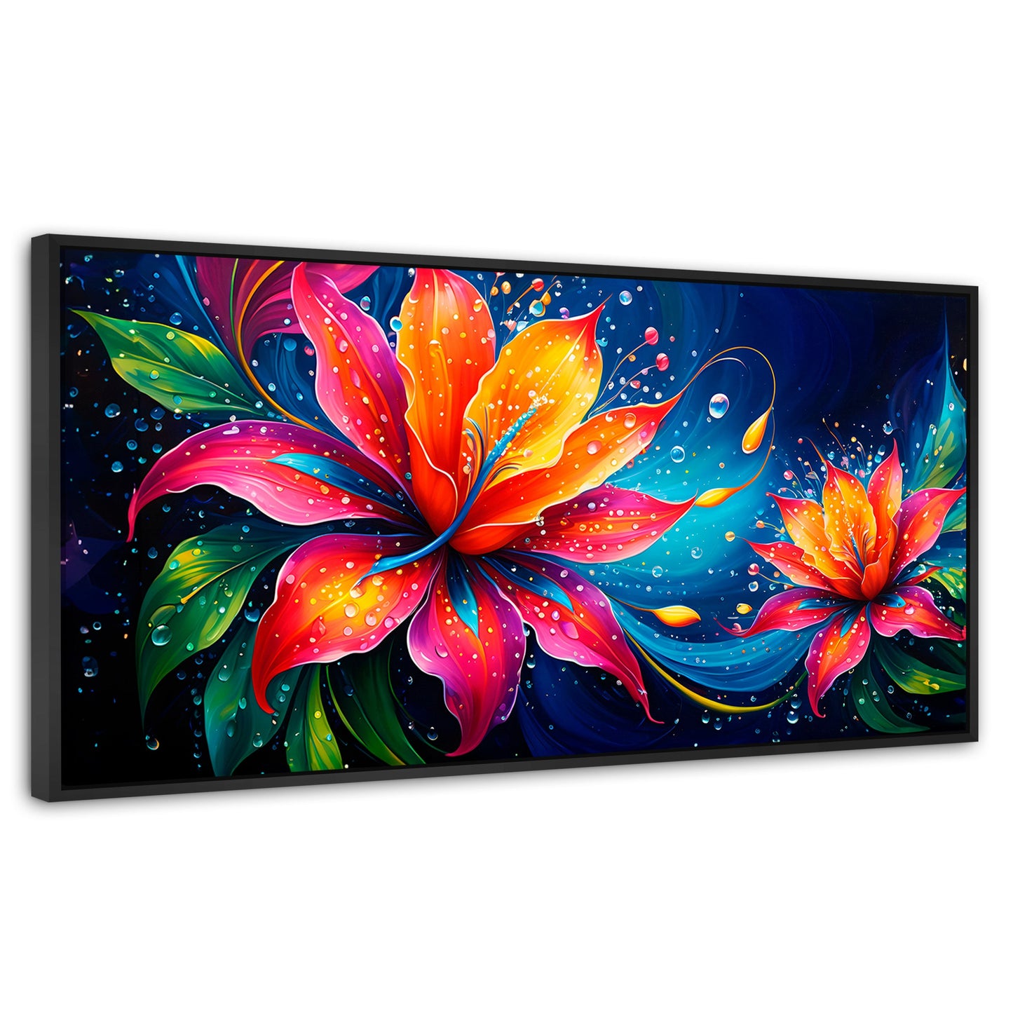 Cuadros Decorativos Canvas Revolution | Flor Aurea Viva | Panoramico | Portada