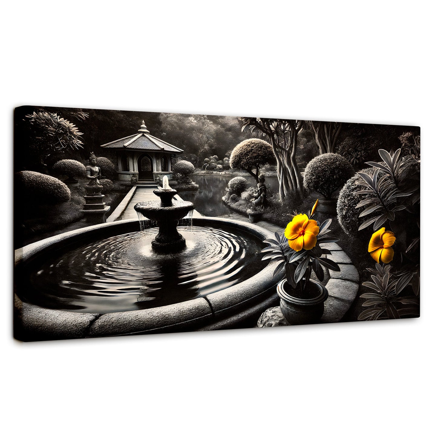 Cuadros Decorativos Canvas Revolution | Florecer Y Fluir | Panoramico | Portada | Marco SinMarco