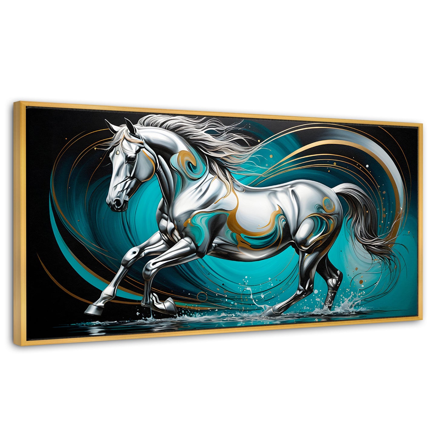 Cuadros Decorativos Canvas Revolution | Fuerza Caballo | Panoramico | Portada