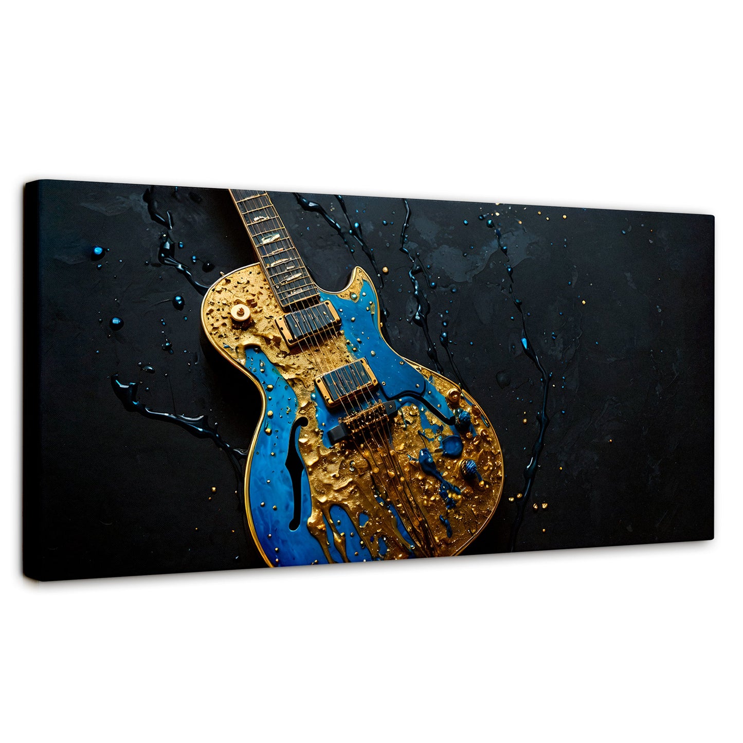 Cuadros Decorativos Canvas Revolution | Guitarra Celestial | Panoramico | Portada | Marco SinMarco