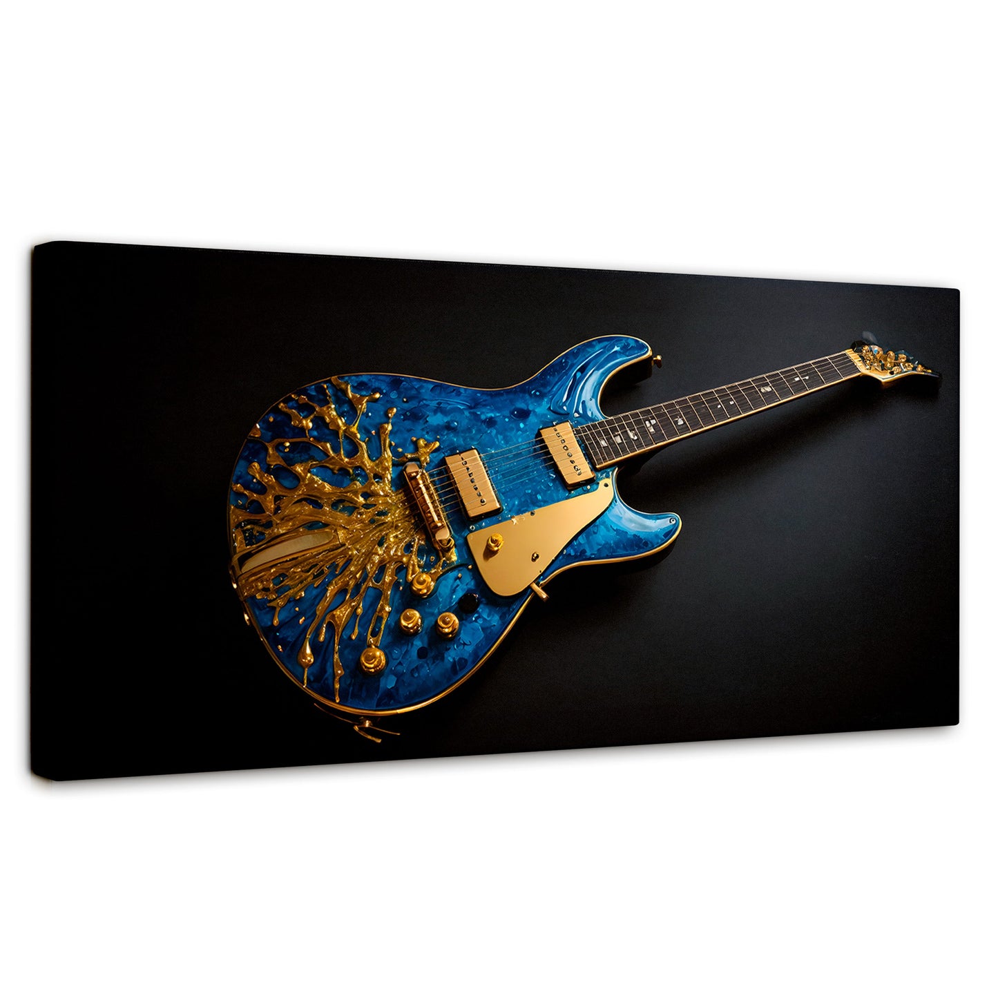 Cuadros Decorativos Canvas Revolution | Guitarra Estelar | Panoramico | Portada | Marco SinMarco