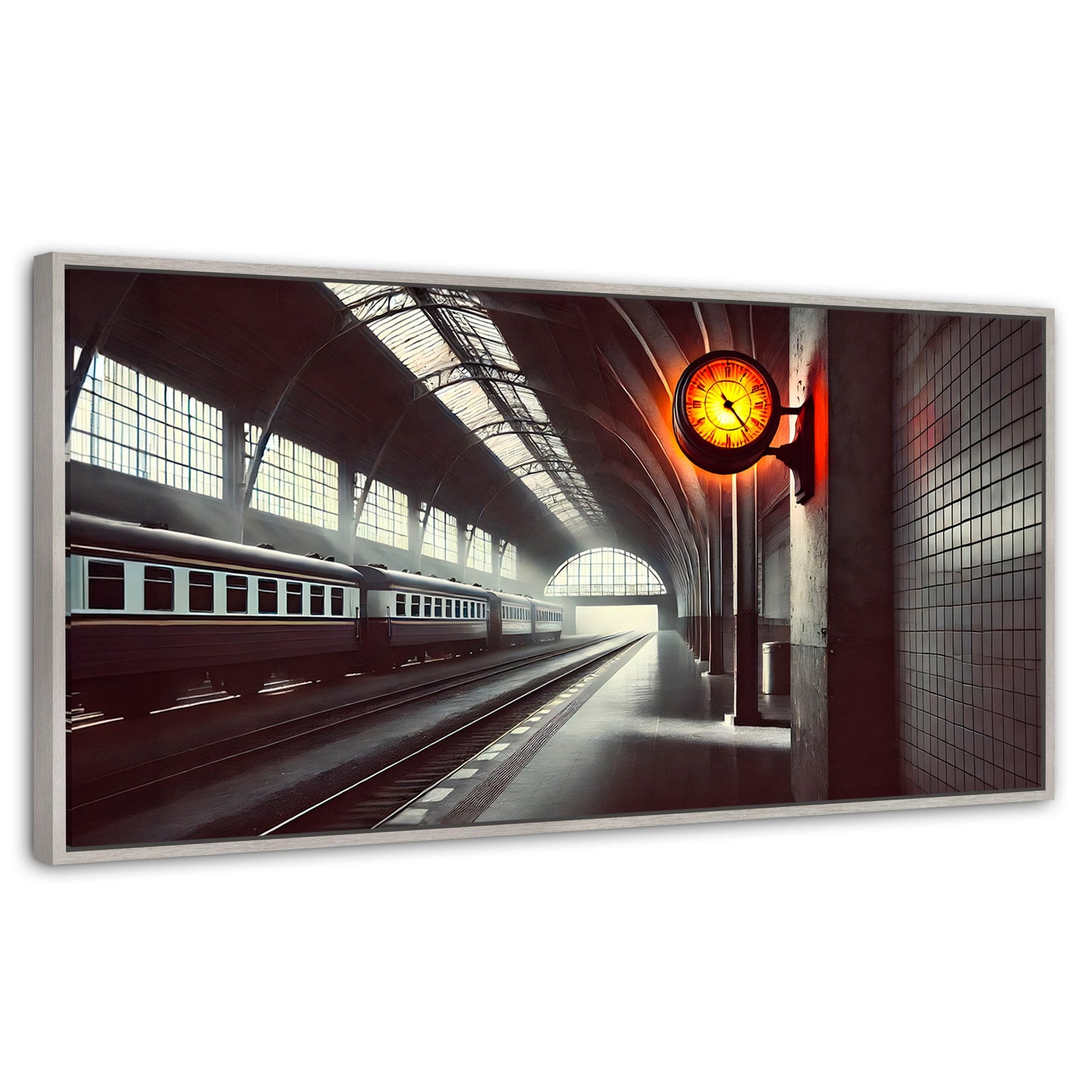 Cuadros Decorativos Canvas Revolution | Horas En Transito | Panoramico | Portada | Marco Blanco