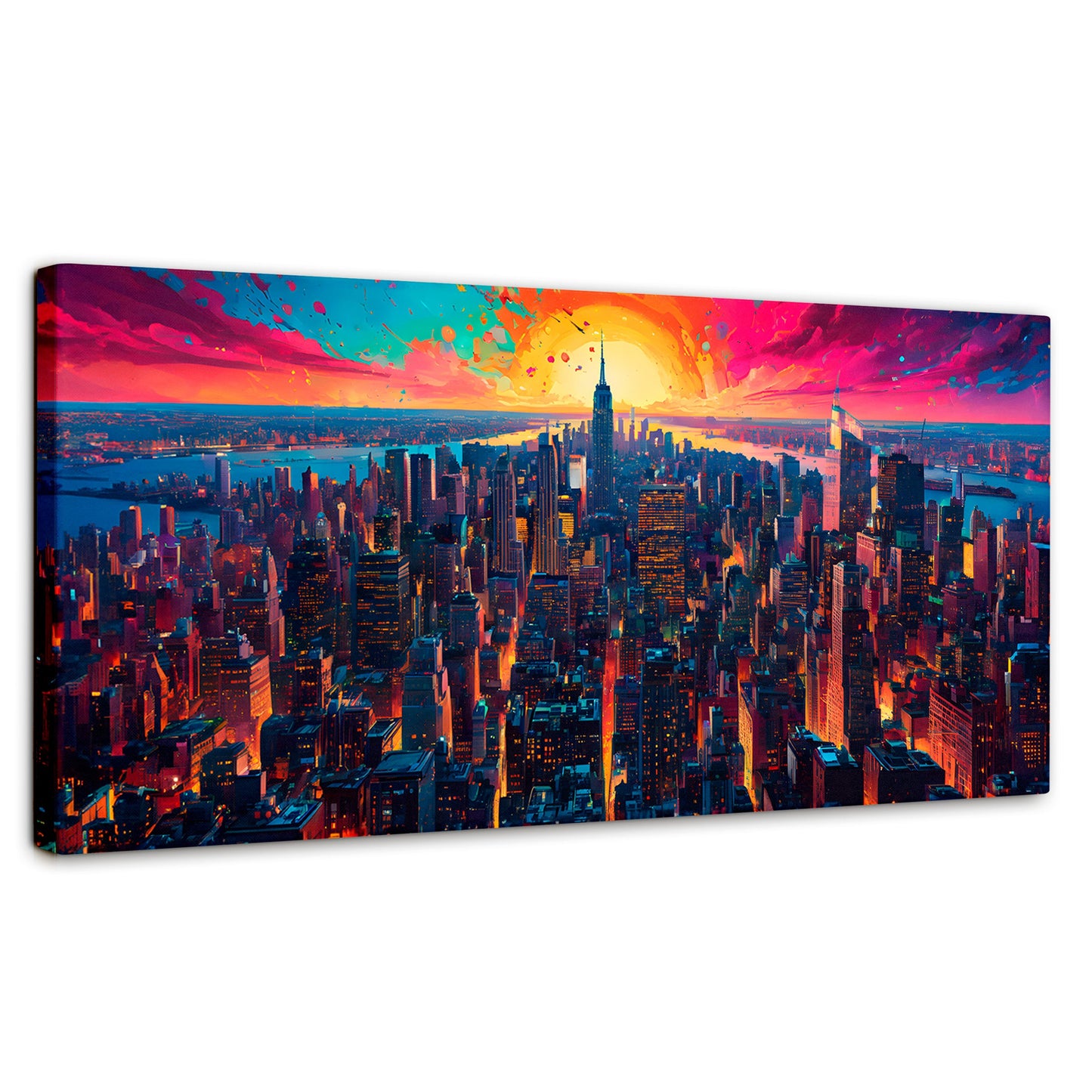 Cuadros Decorativos Canvas Revolution | Horizonte Vibrante | Panoramico | Portada | Marco SinMarco