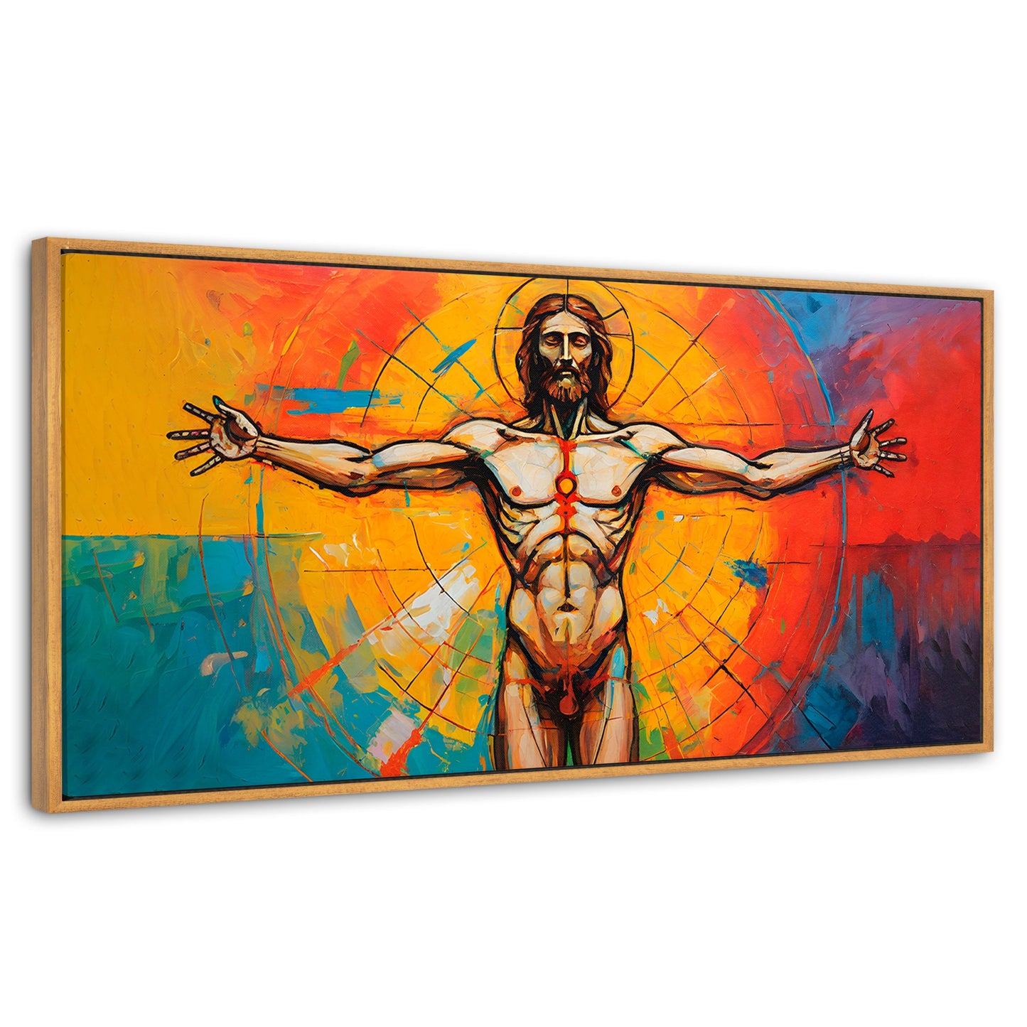 Cuadros Decorativos Canvas Revolution | Jesus Meditando | Panoramico | Portada