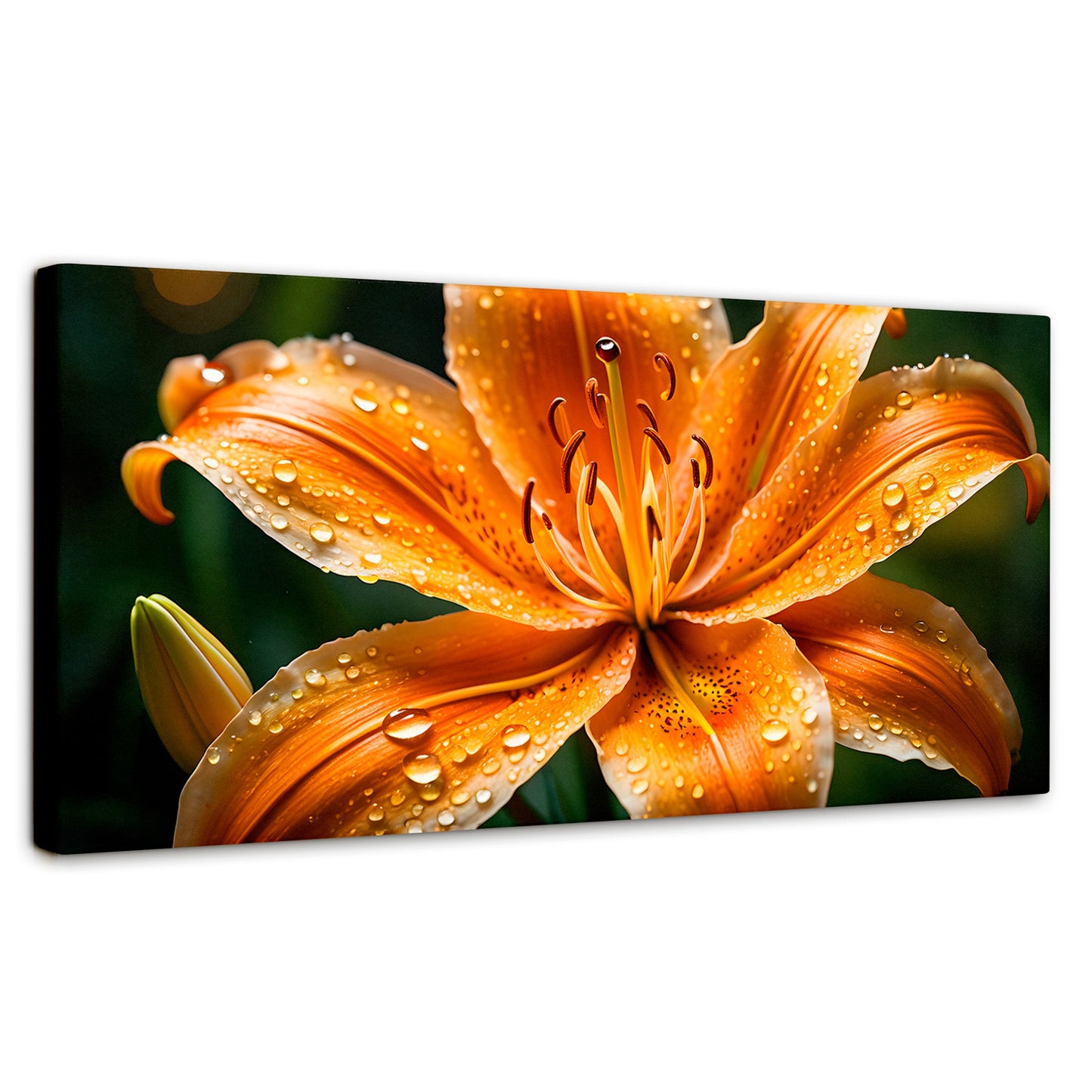 Cuadros Decorativos Canvas Revolution | Lirio Fuego Salvaje | Panoramico | Portada