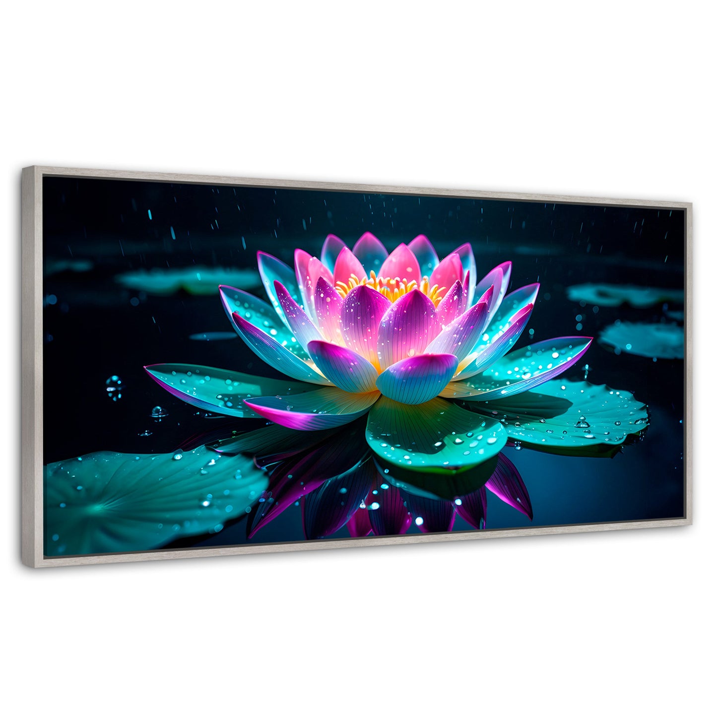 Cuadros Decorativos Canvas Revolution | Loto Brillo Divino | Panoramico | Portada