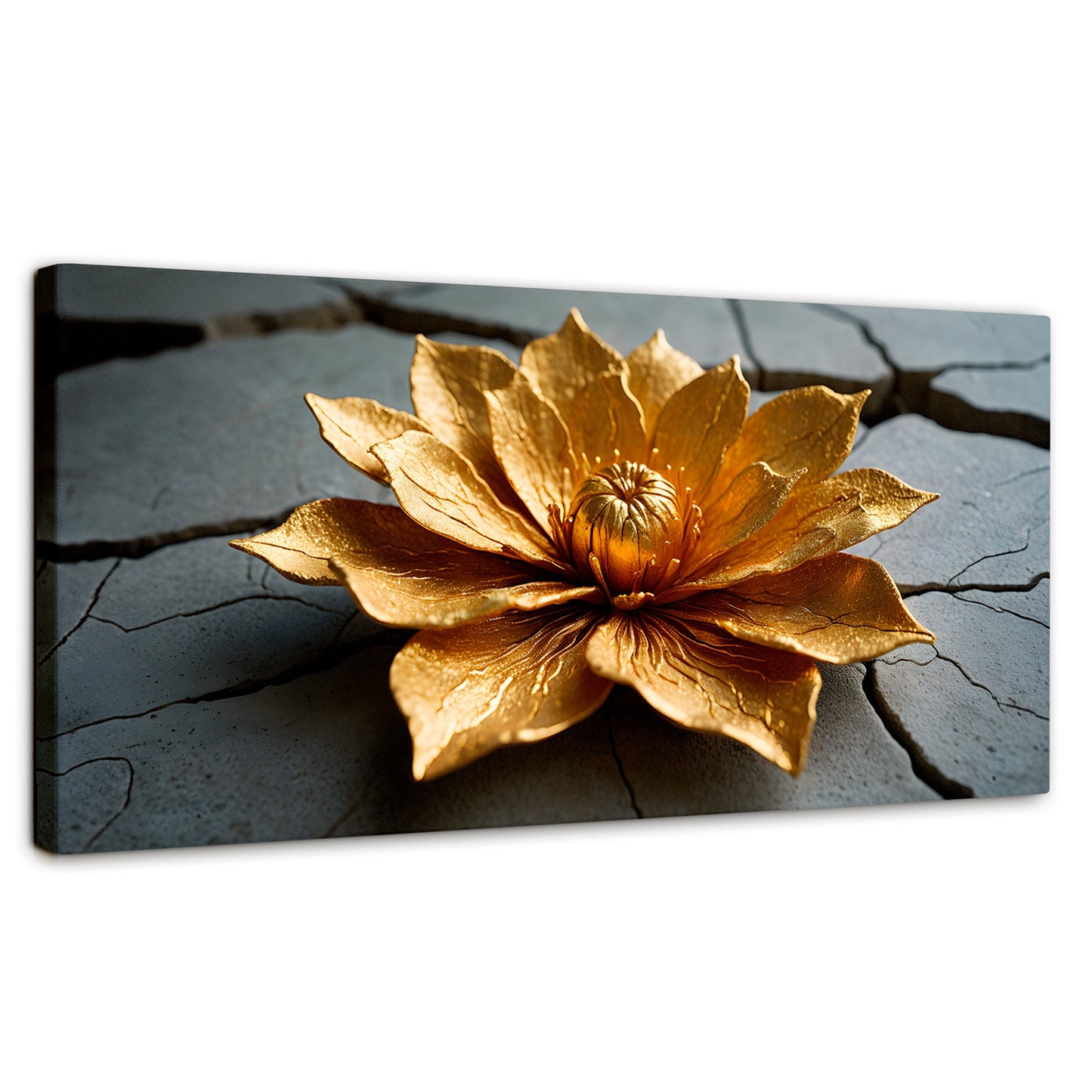 Cuadros Decorativos Canvas Revolution | Loto Oro Mistico | Panoramico | Portada | Marco SinMarco