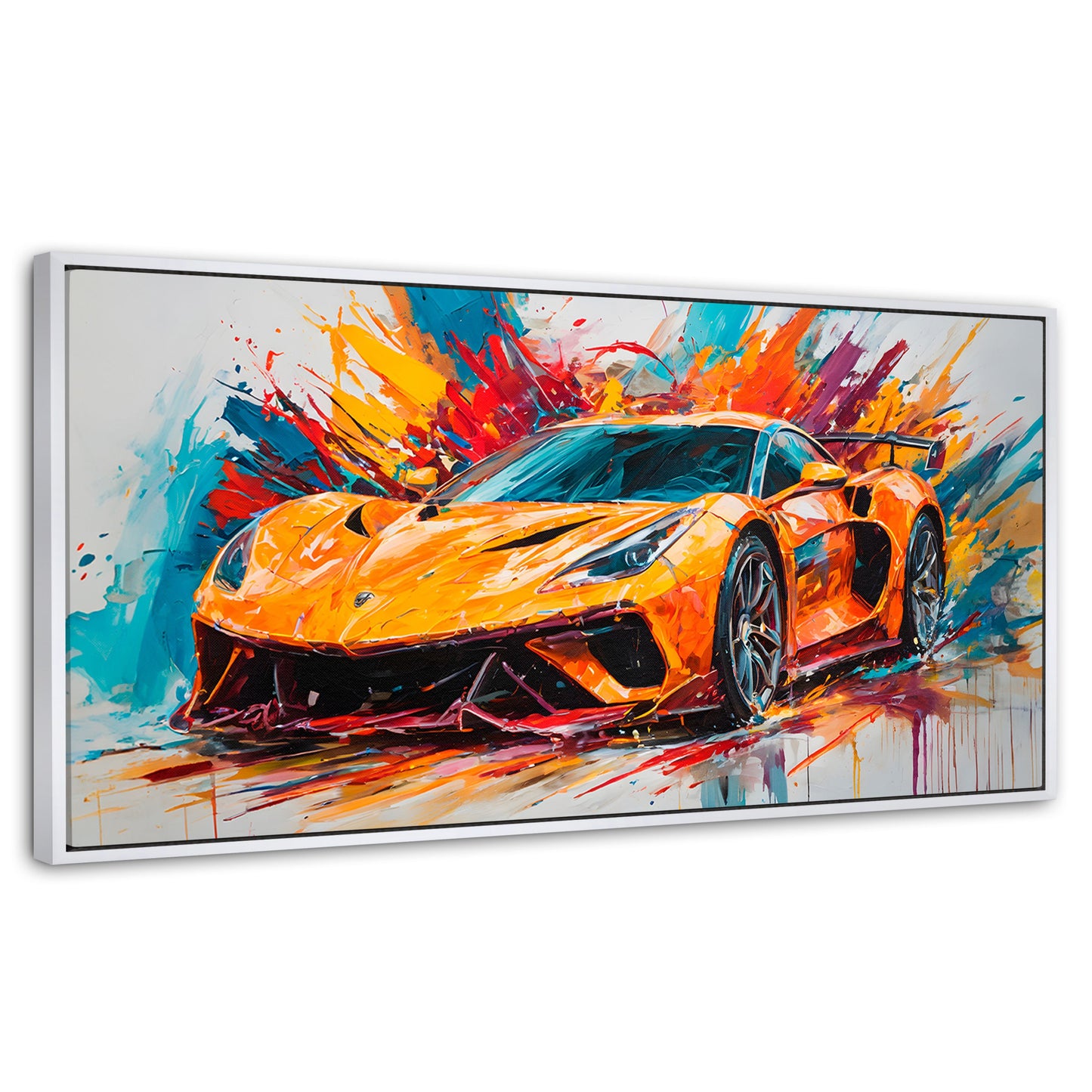 Cuadros Decorativos Canvas Revolution | Lotus Deportivo | Panoramico | Portada | Marco Blanco